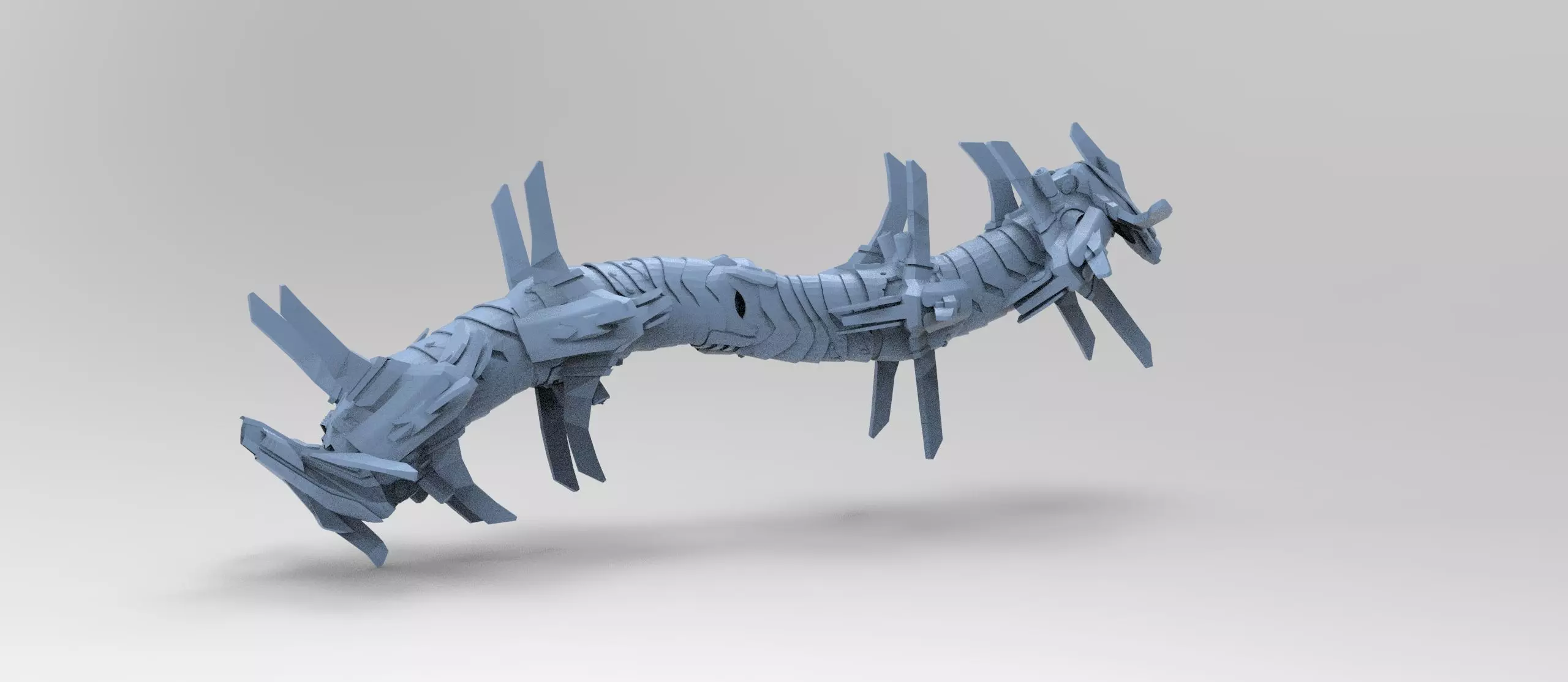 Transformer tail 1 Low-poly 3D model_0
