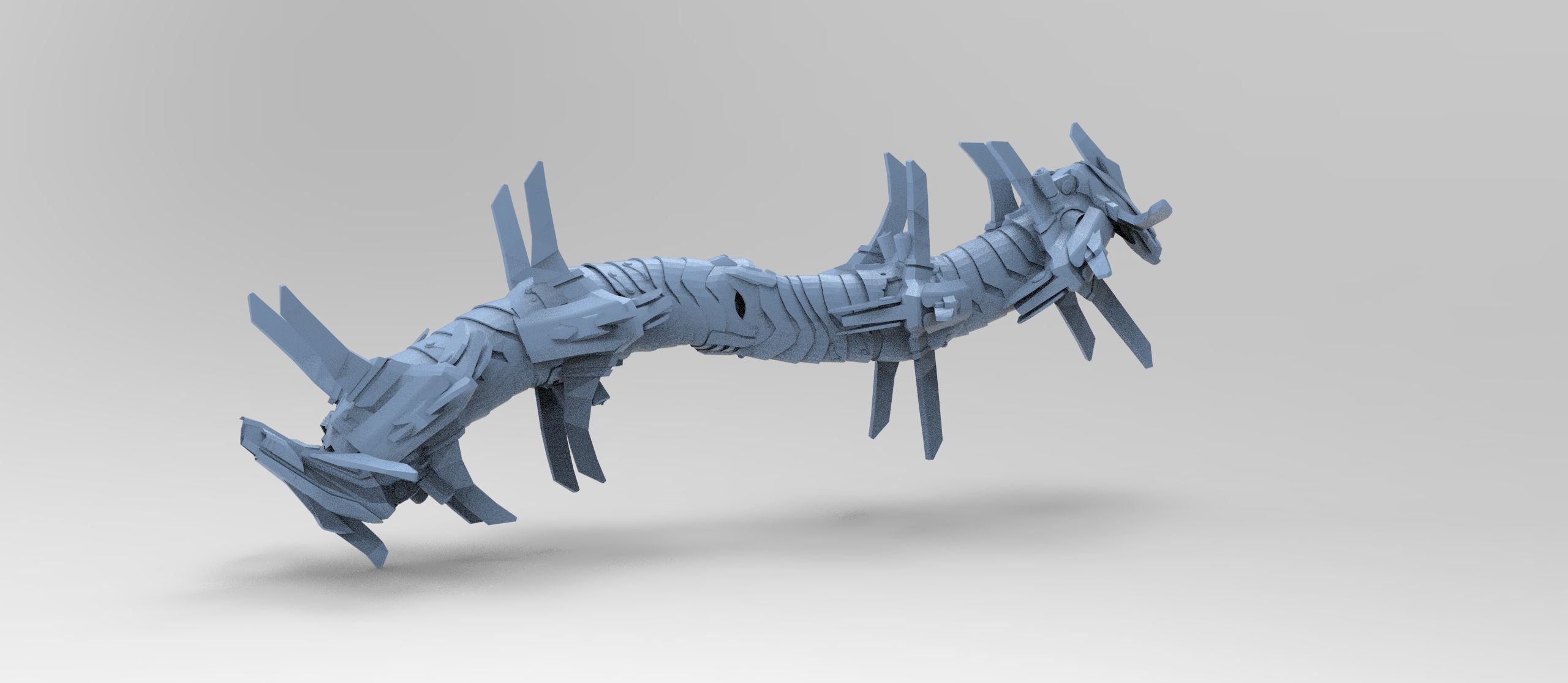 Transformer tail 1 Low-poly 3D model_1