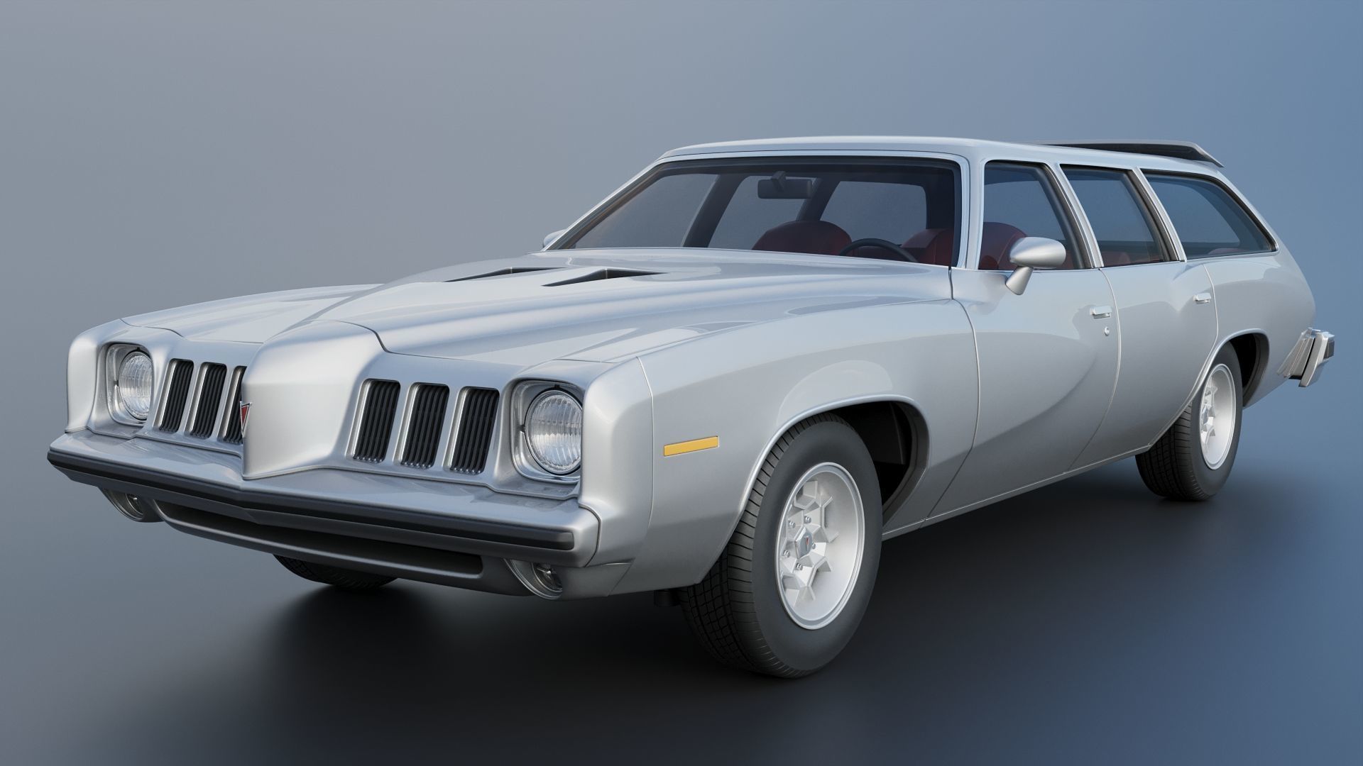 Pontiac Grand Am Station Wagon 1973  3D print model_1