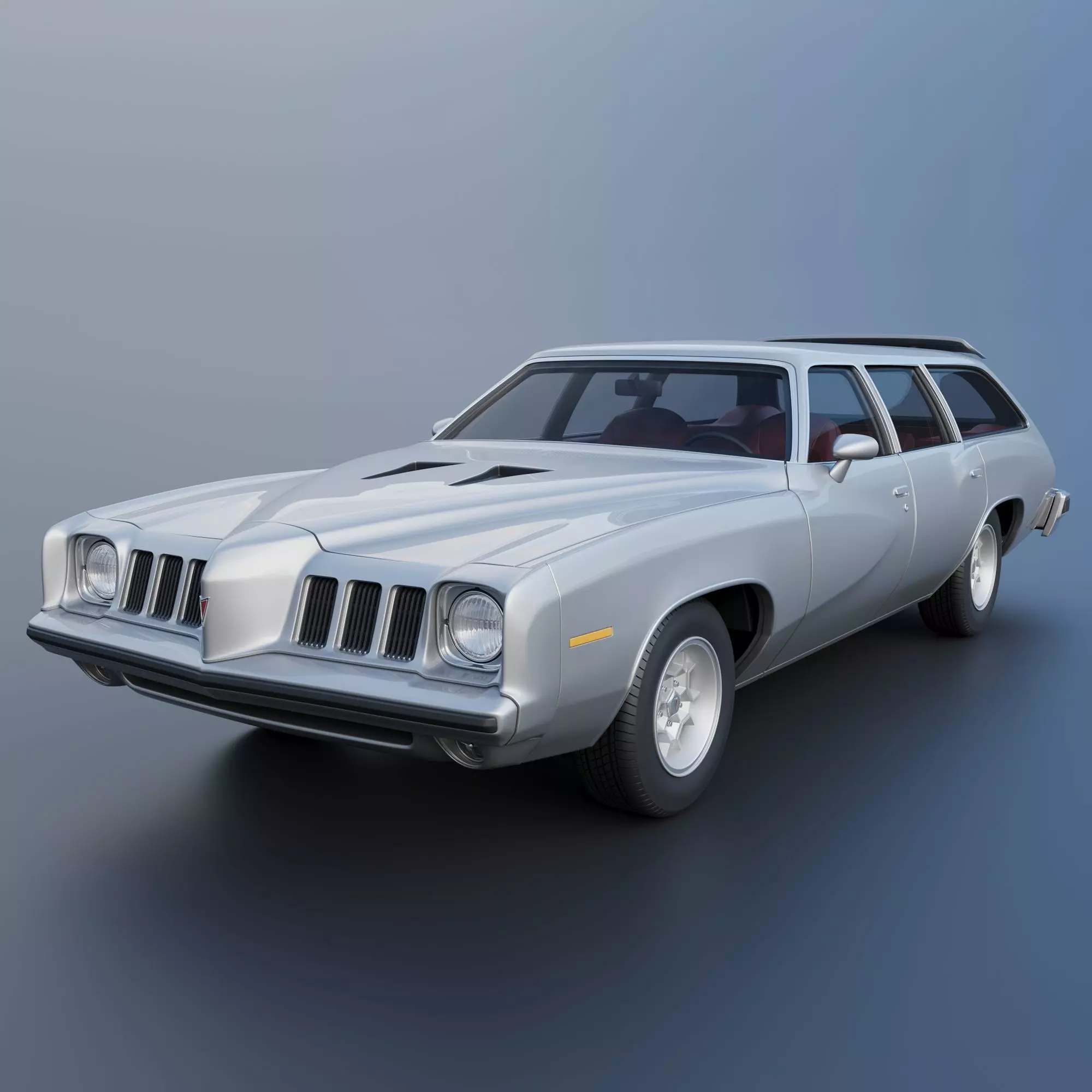 Pontiac Grand Am Station Wagon 1973  3D print model_0