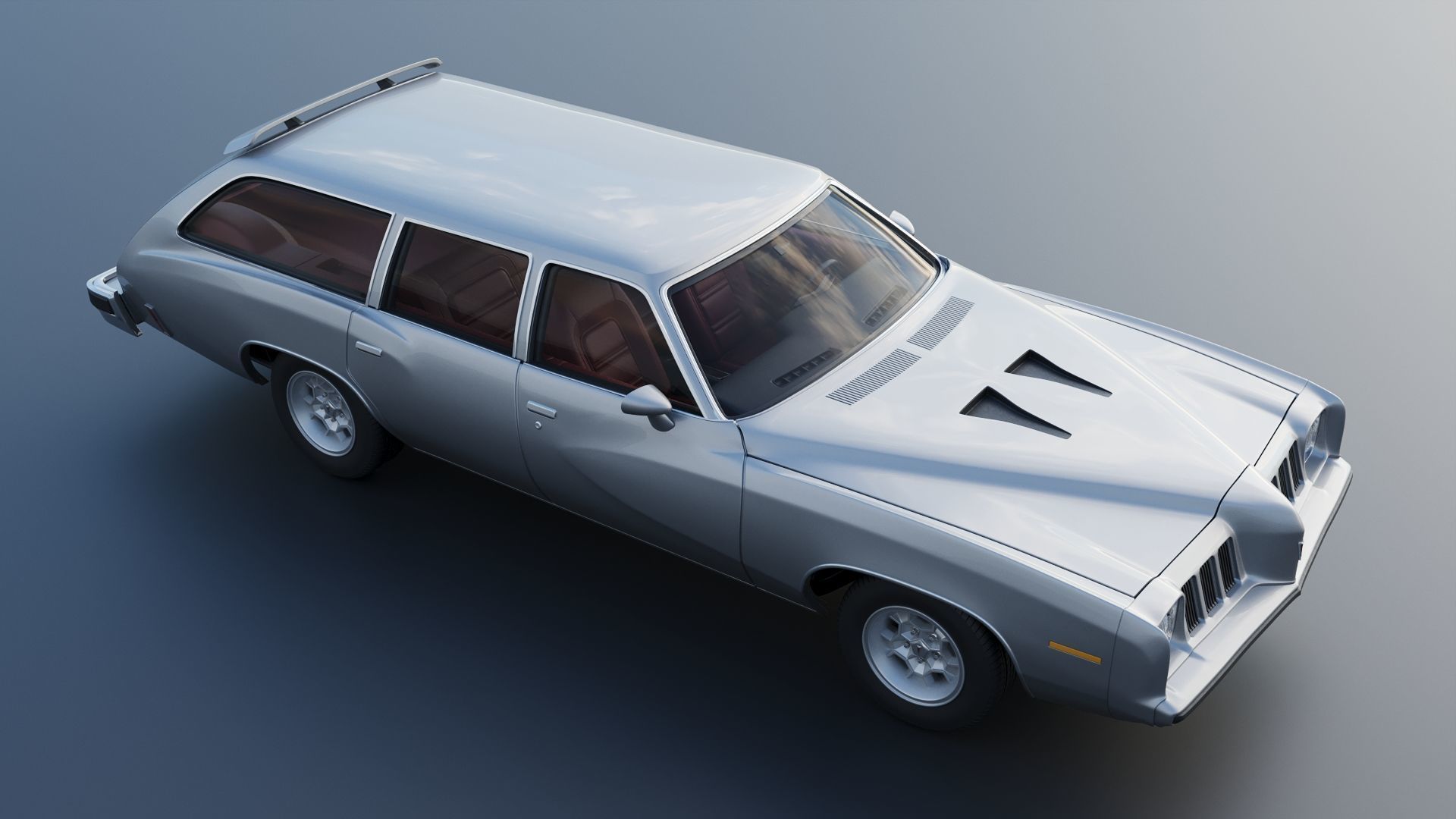Pontiac Grand Am Station Wagon 1973  3D print model_9