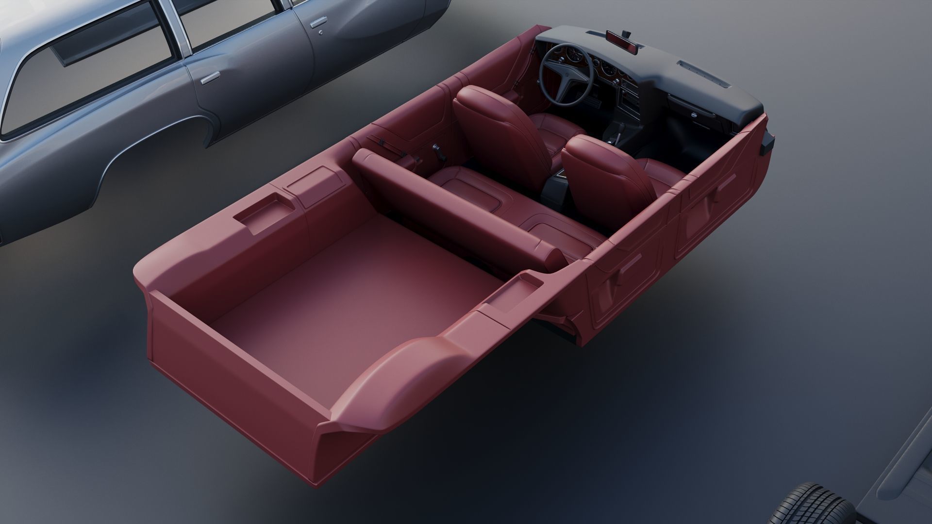 Pontiac Grand Am Station Wagon 1973  3D print model_24