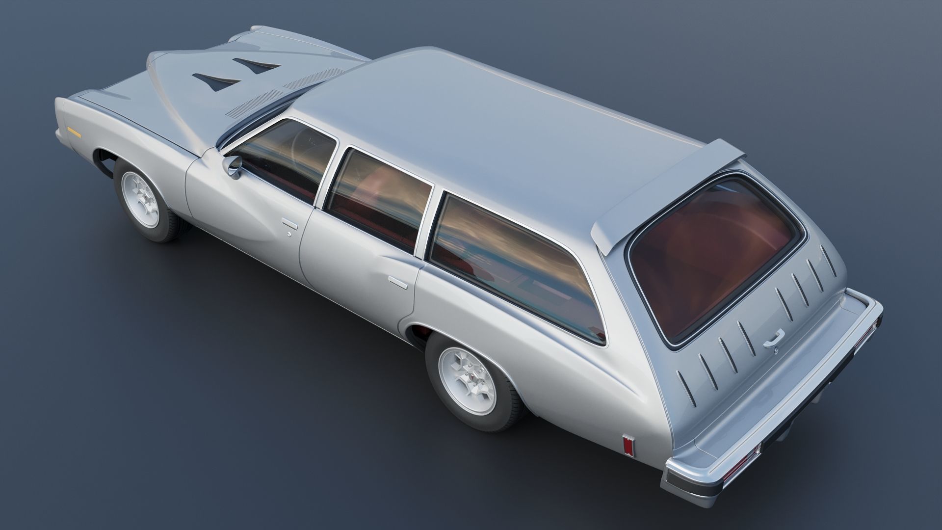 Pontiac Grand Am Station Wagon 1973  3D print model_4