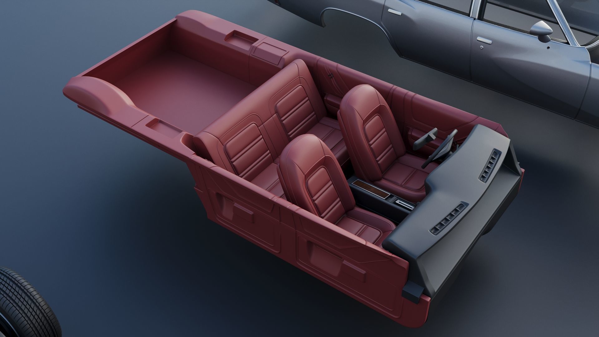 Pontiac Grand Am Station Wagon 1973  3D print model_23