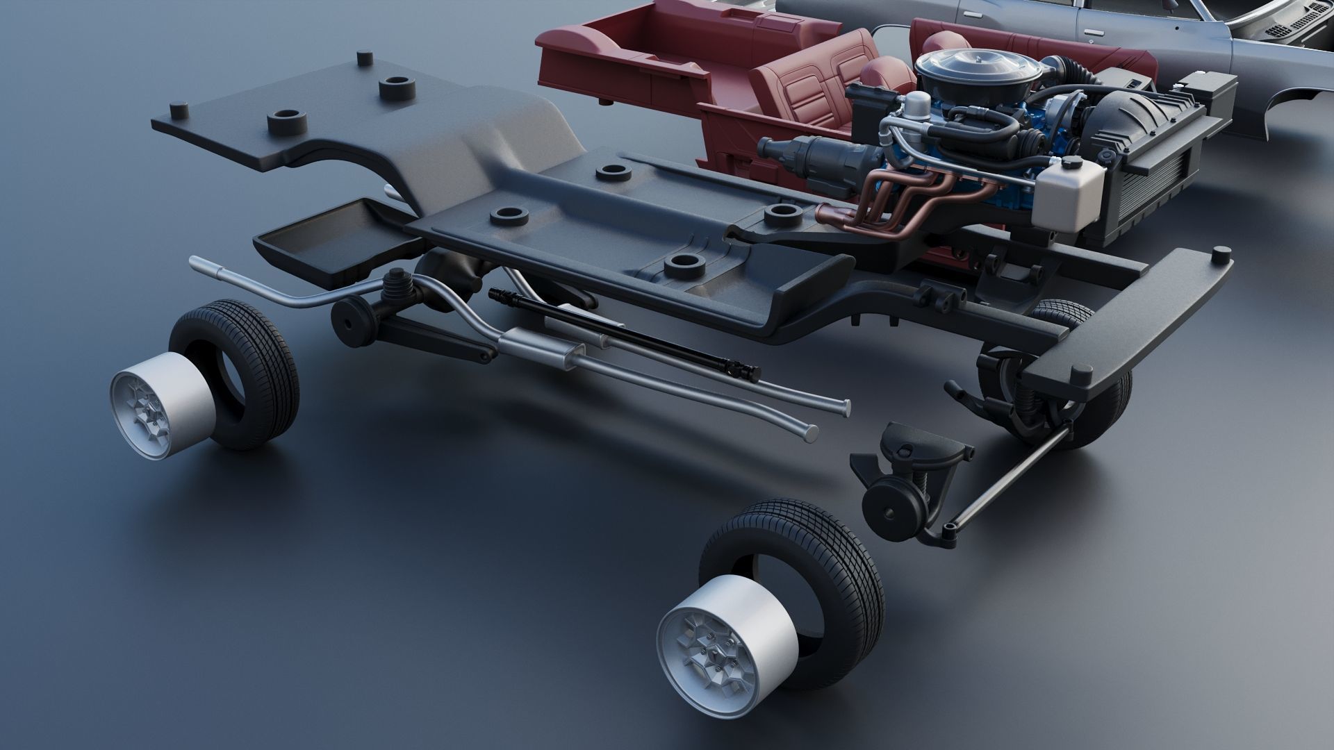 Pontiac Grand Am Station Wagon 1973  3D print model_27