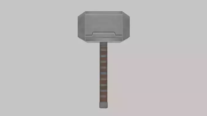 Thor Hammer Low Poly