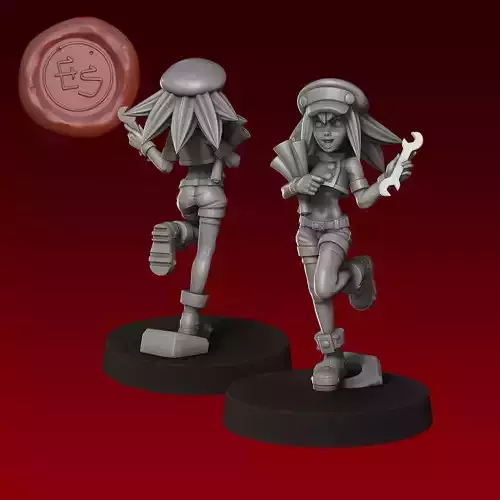 Roll Caskett - Mega Man Legends - 32mm Miniature