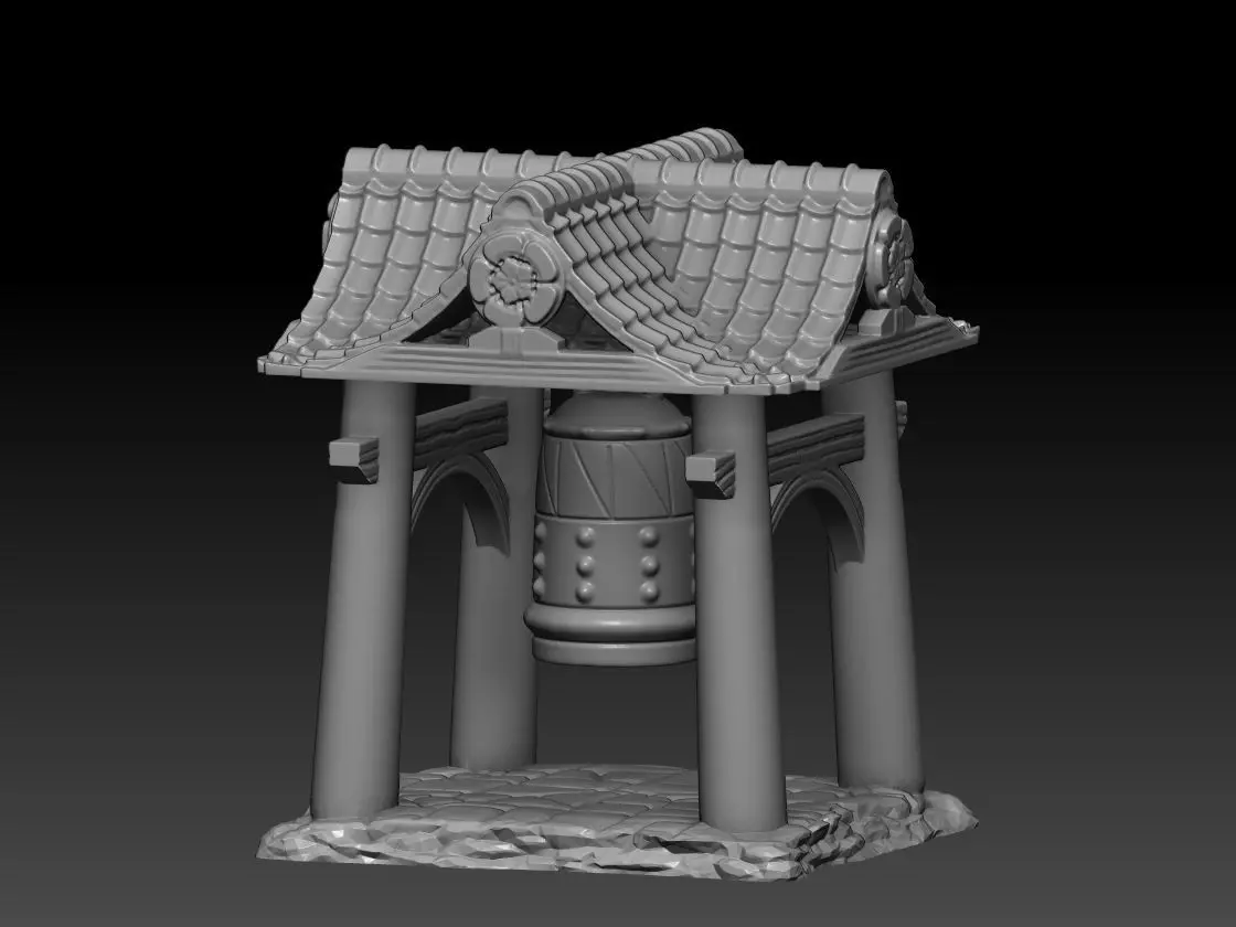 Shoro Bell Tower 3D print model_0