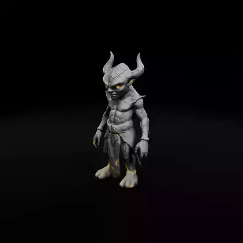 Stone Imp - Dark Fantasy Game-Ready 3D Character Low-poly 3D model