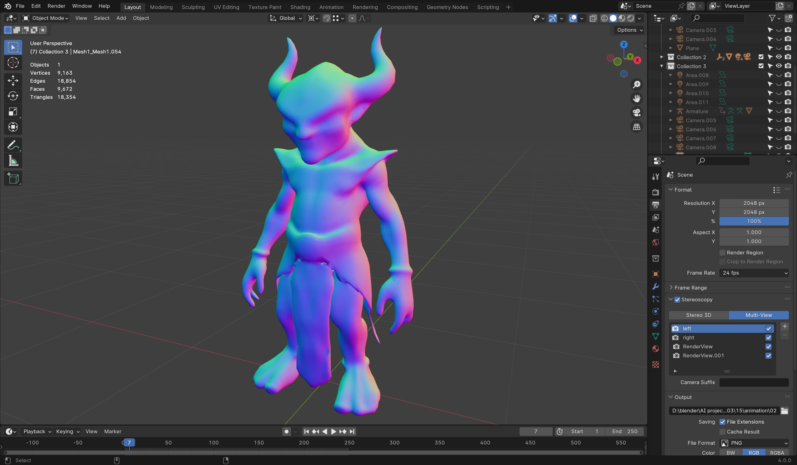 Stone Imp - Dark Fantasy Game-Ready 3D Character Low-poly 3D model_8