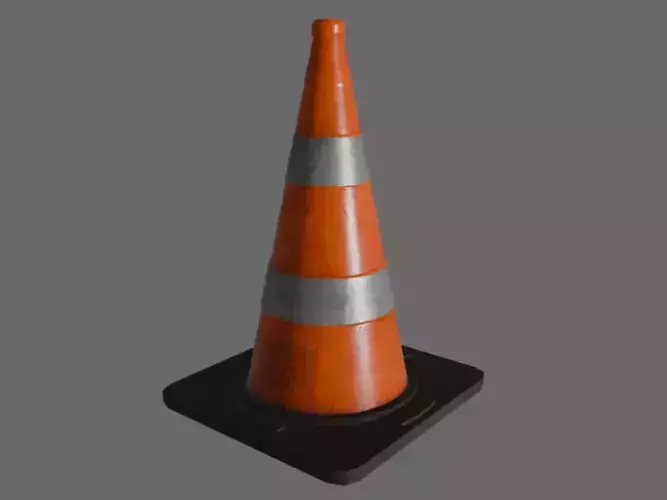 Traffic Cone Medium Poly