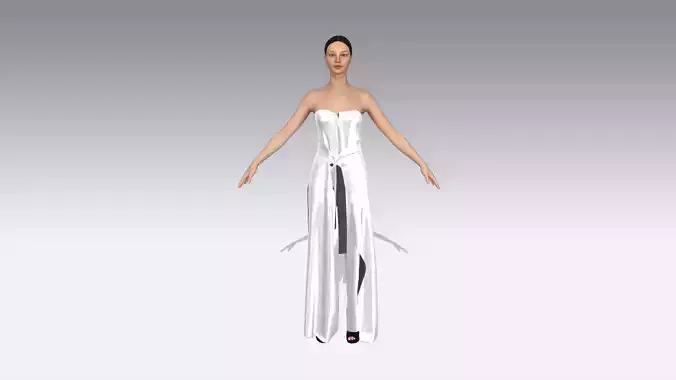 Bridal wedding dress look style