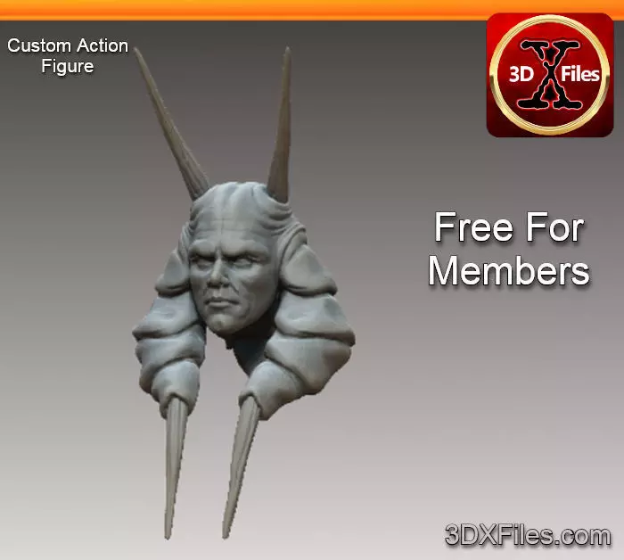 Star wars Head sculpt - Mas Amedda Chagrian - Action Figure 3D print model