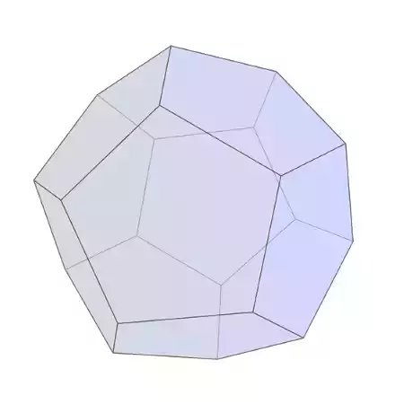 dodecahedron Low-poly 3D model