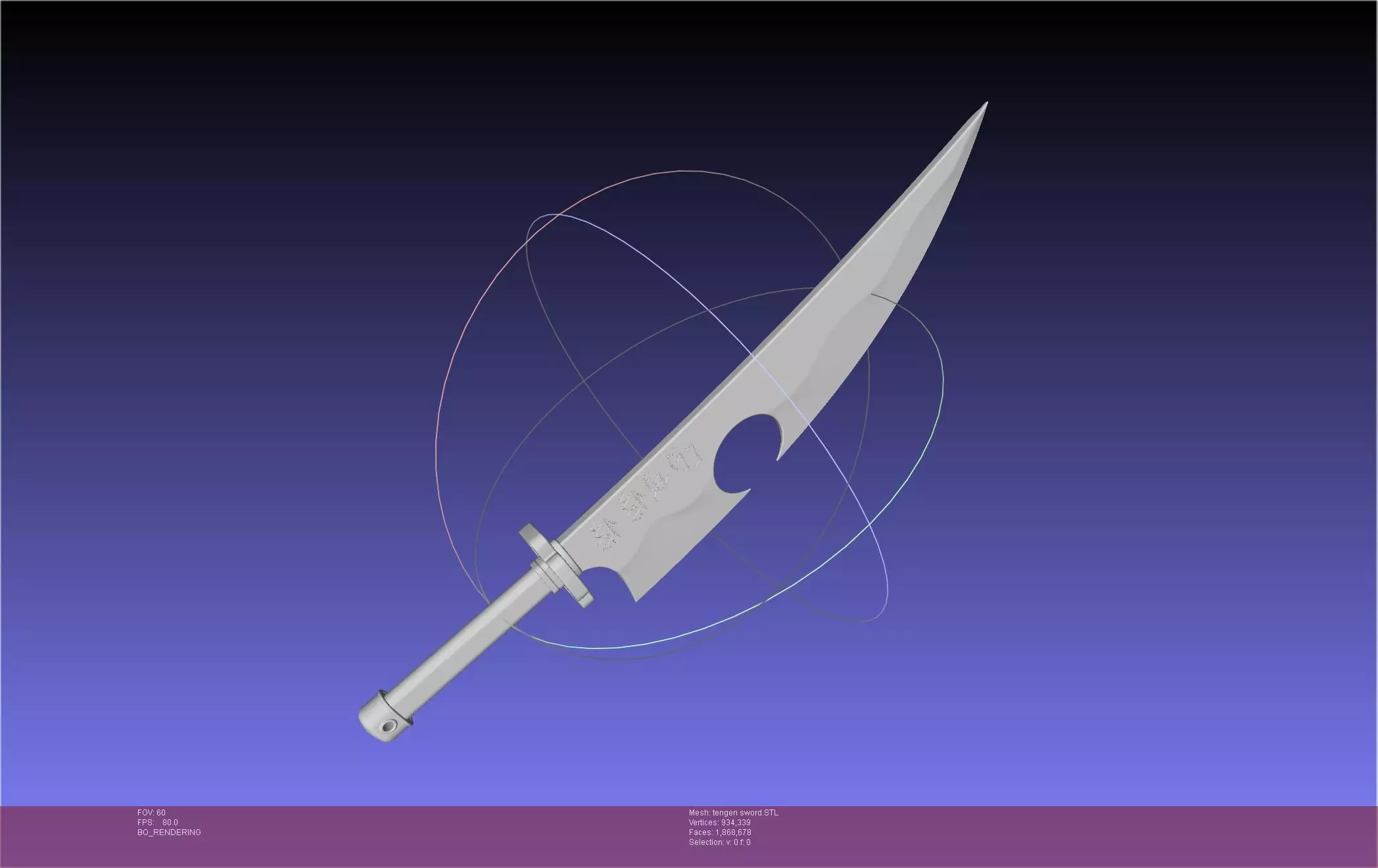 Demon Slayer Uzui Tengen Sword 3D print model_0