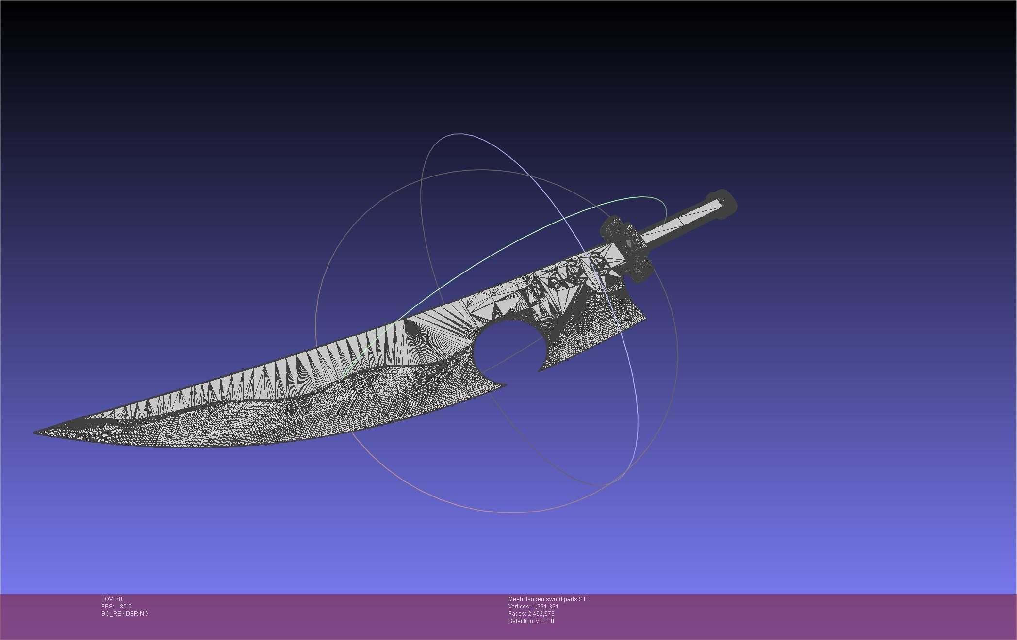 Demon Slayer Uzui Tengen Sword 3D print model_124