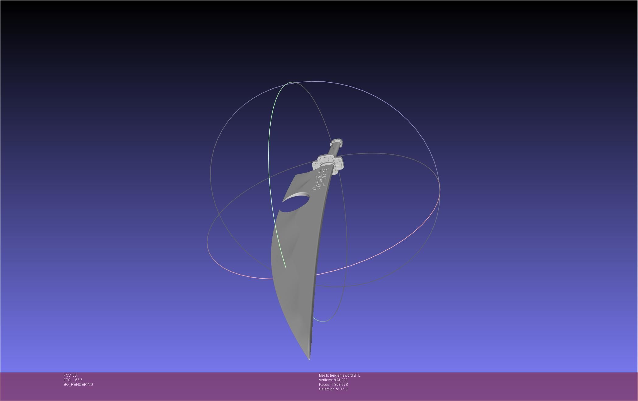 Demon Slayer Uzui Tengen Sword 3D print model_8