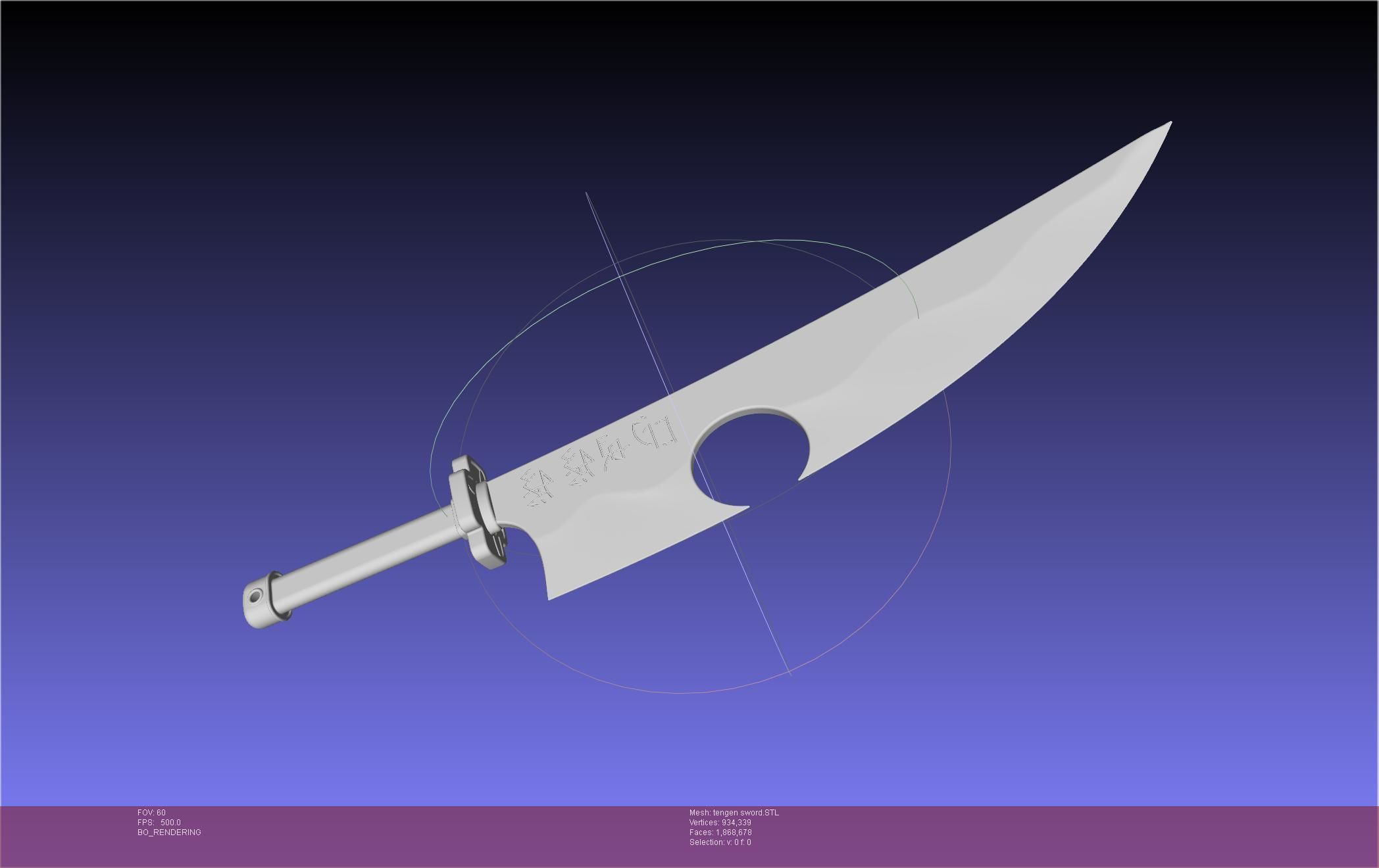 Demon Slayer Uzui Tengen Sword 3D print model_41