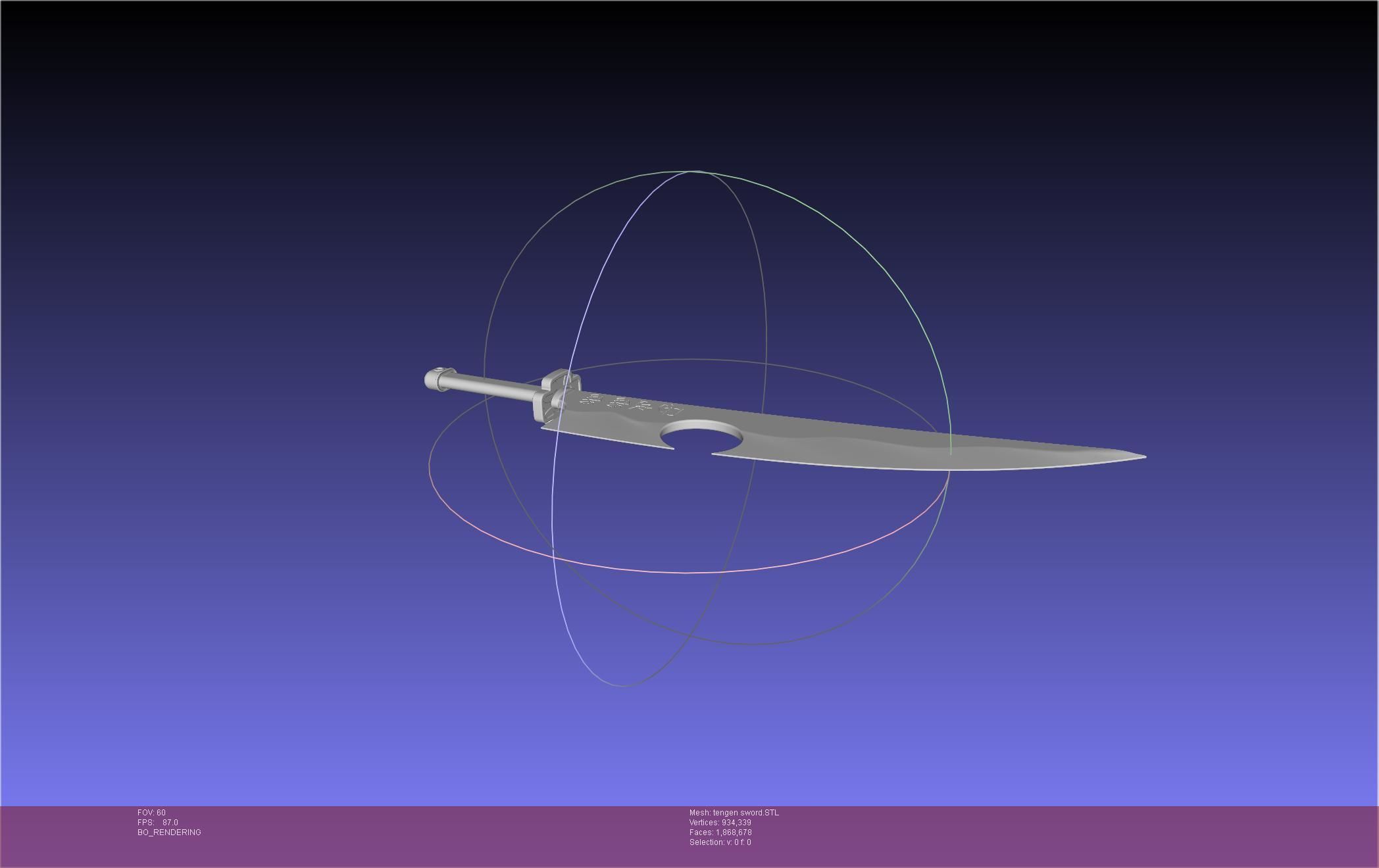 Demon Slayer Uzui Tengen Sword 3D print model_19