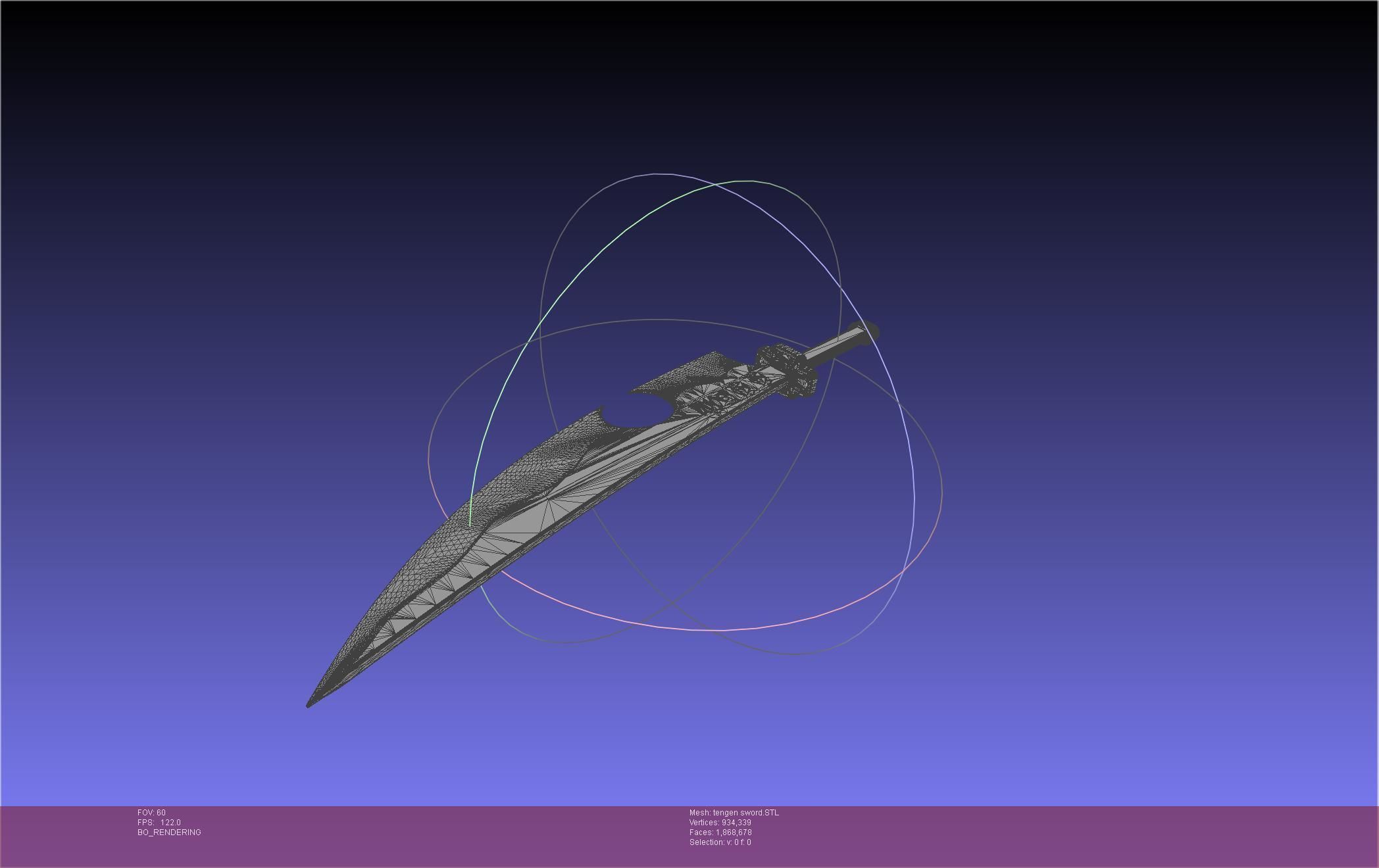 Demon Slayer Uzui Tengen Sword 3D print model_24