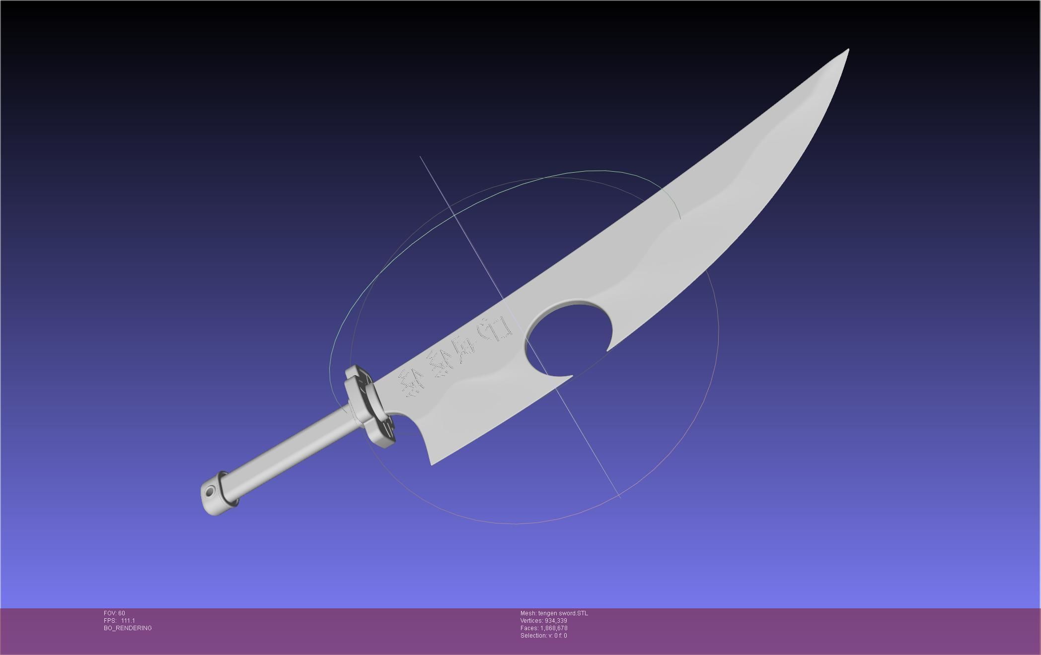 Demon Slayer Uzui Tengen Sword 3D print model_63