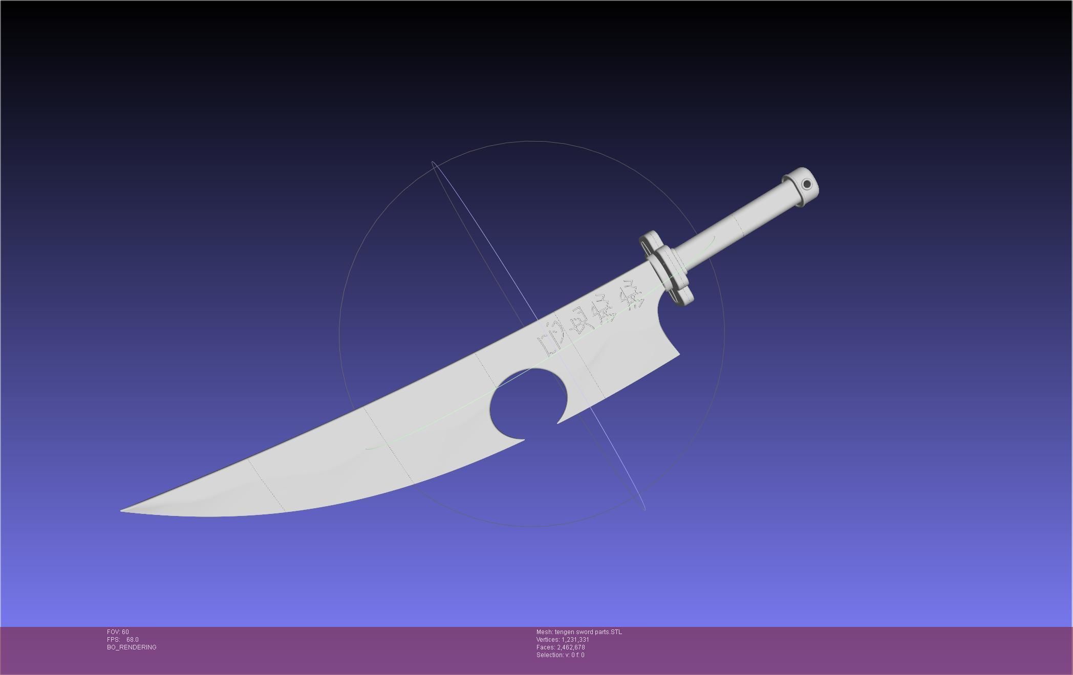 Demon Slayer Uzui Tengen Sword 3D print model_112