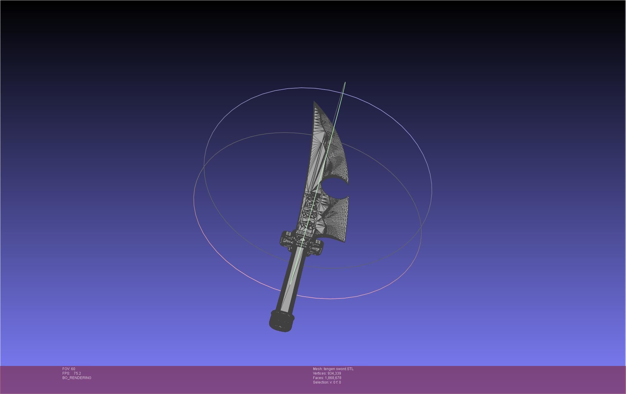Demon Slayer Uzui Tengen Sword 3D print model_25