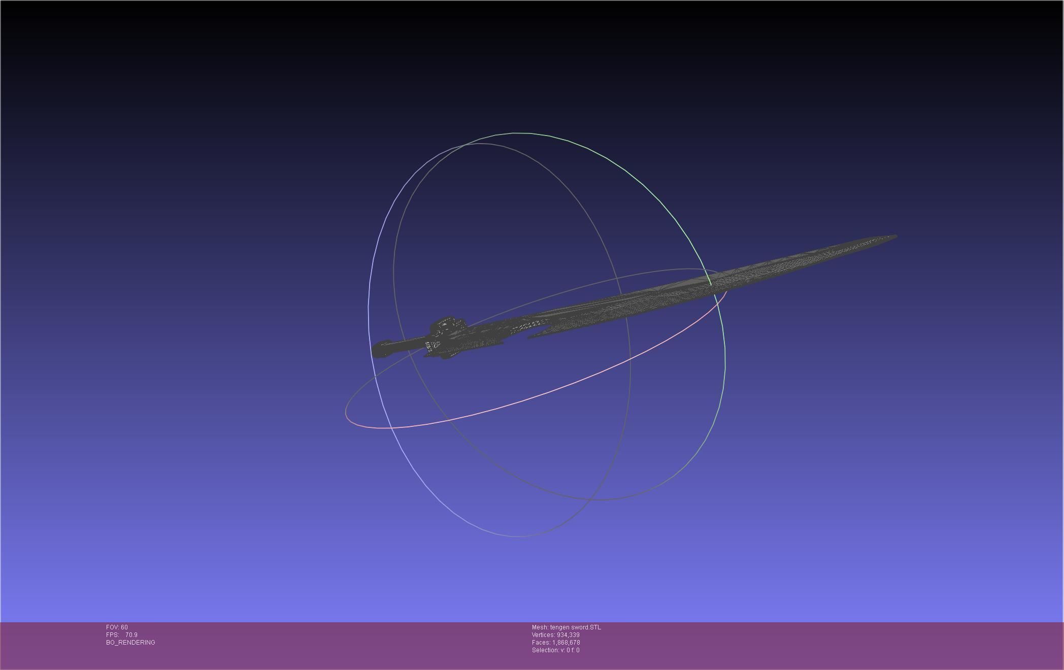 Demon Slayer Uzui Tengen Sword 3D print model_22