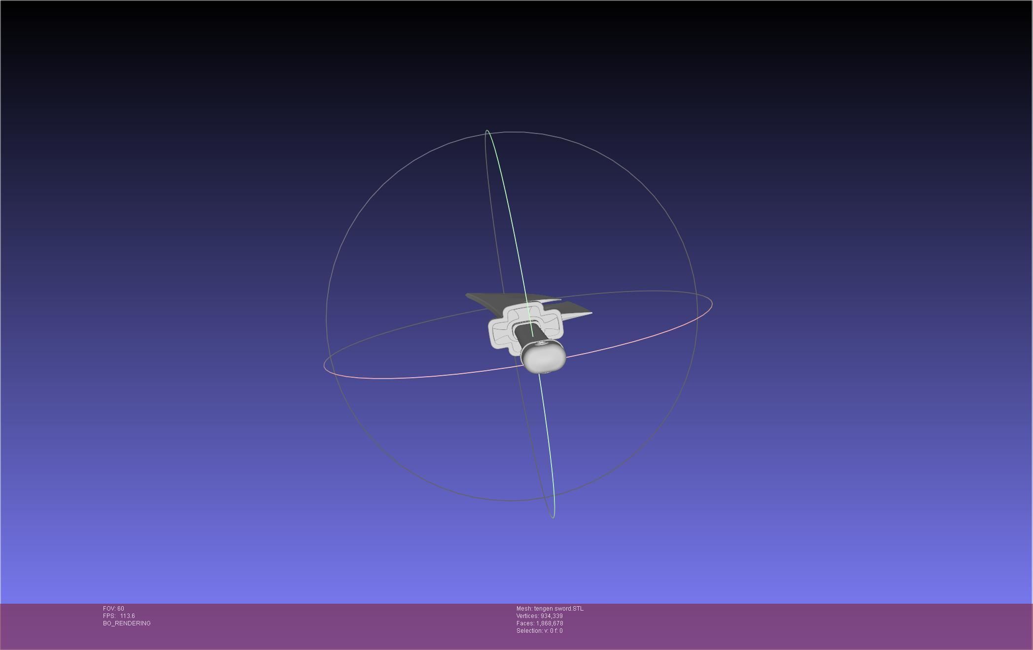 Demon Slayer Uzui Tengen Sword 3D print model_12