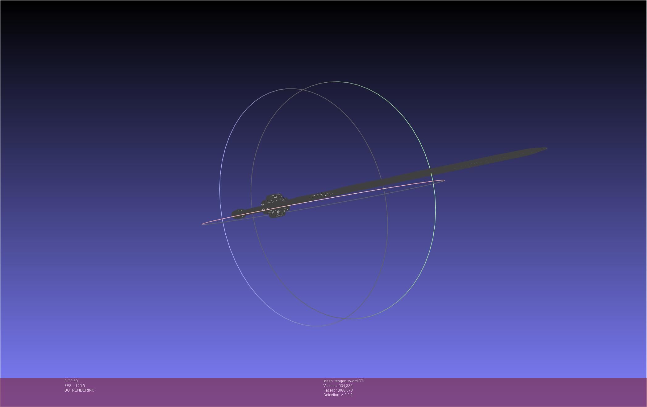 Demon Slayer Uzui Tengen Sword 3D print model_44