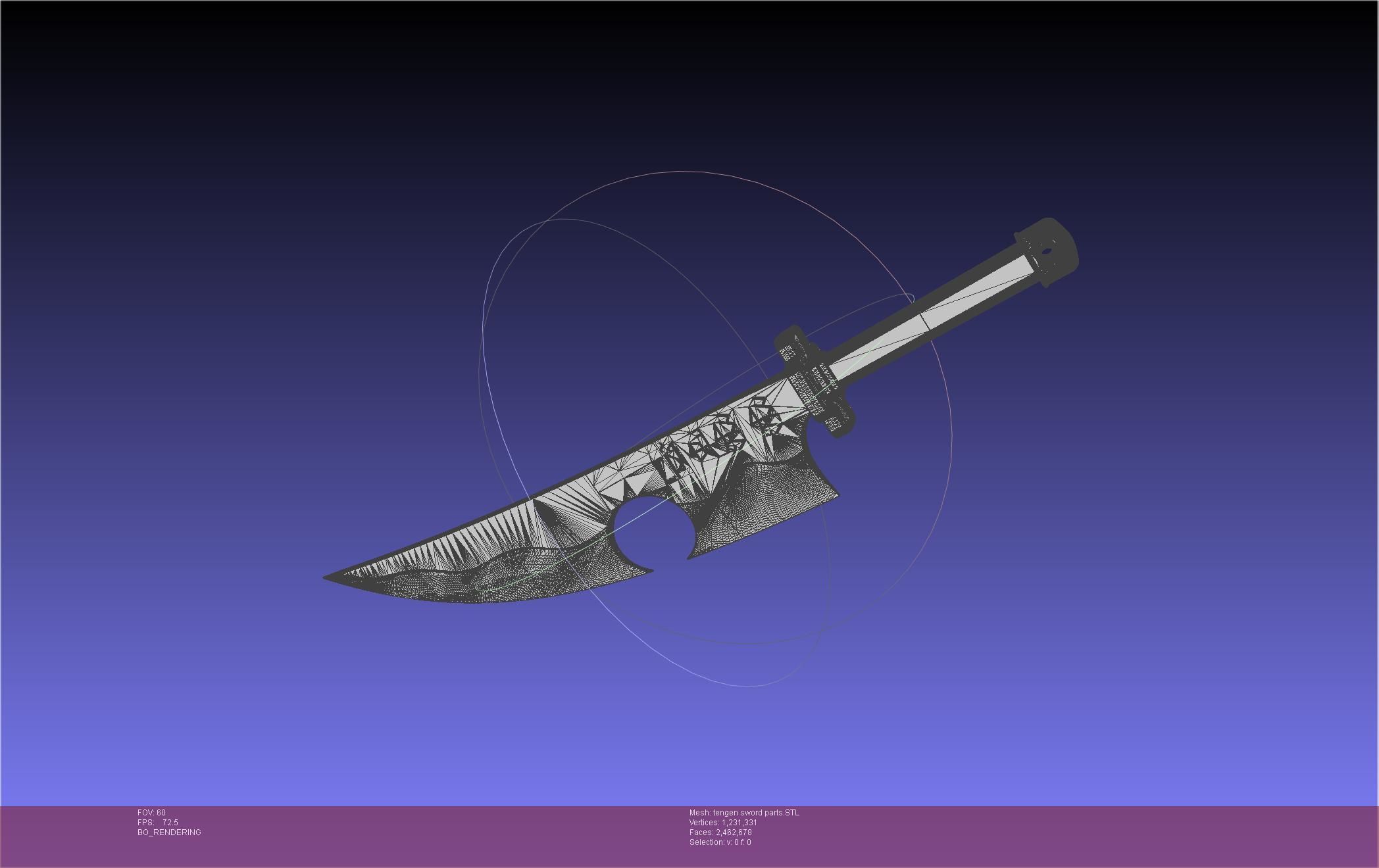 Demon Slayer Uzui Tengen Sword 3D print model_115