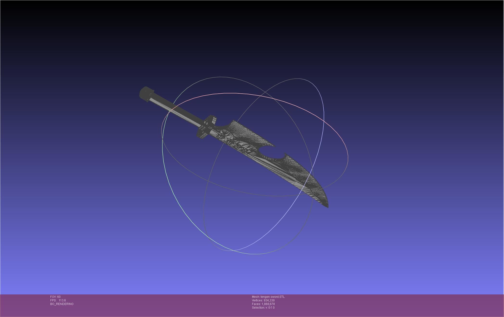 Demon Slayer Uzui Tengen Sword 3D print model_32