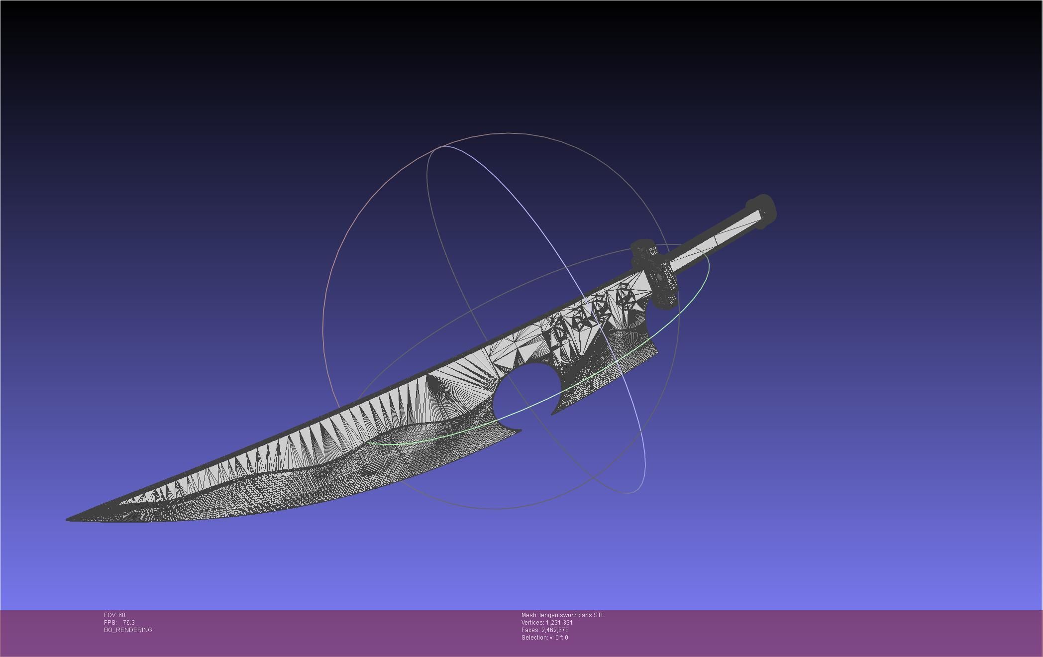 Demon Slayer Uzui Tengen Sword 3D print model_125