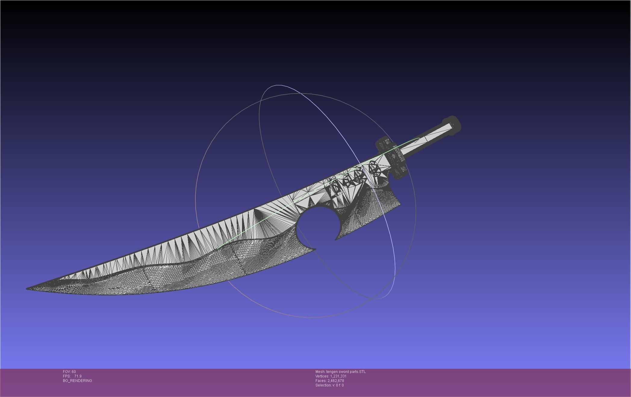 Demon Slayer Uzui Tengen Sword 3D print model_123