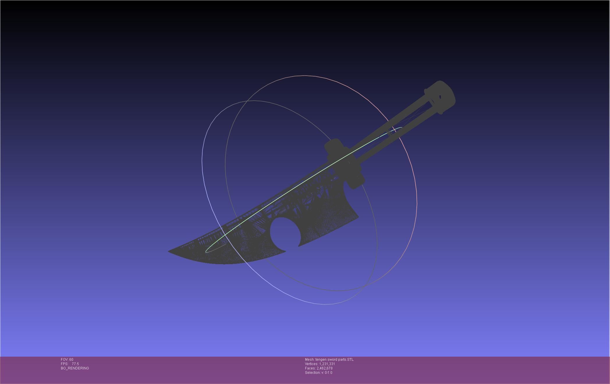 Demon Slayer Uzui Tengen Sword 3D print model_121
