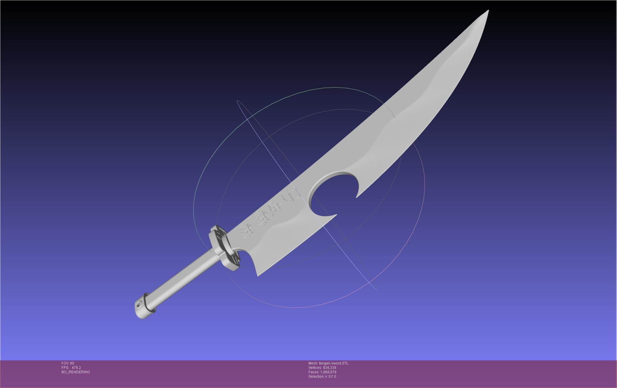 Demon Slayer Uzui Tengen Sword 3D print model_34