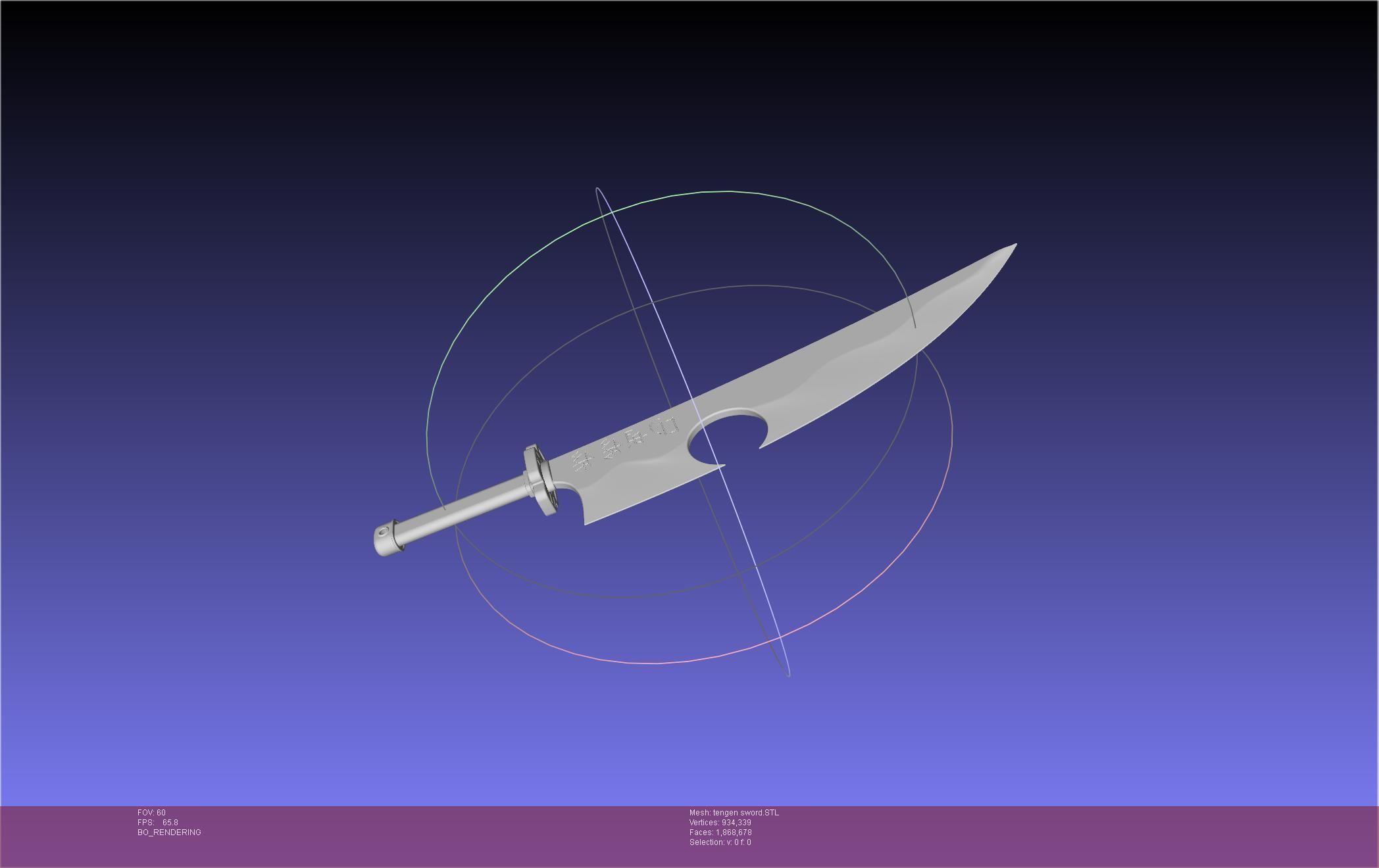 Demon Slayer Uzui Tengen Sword 3D print model_4