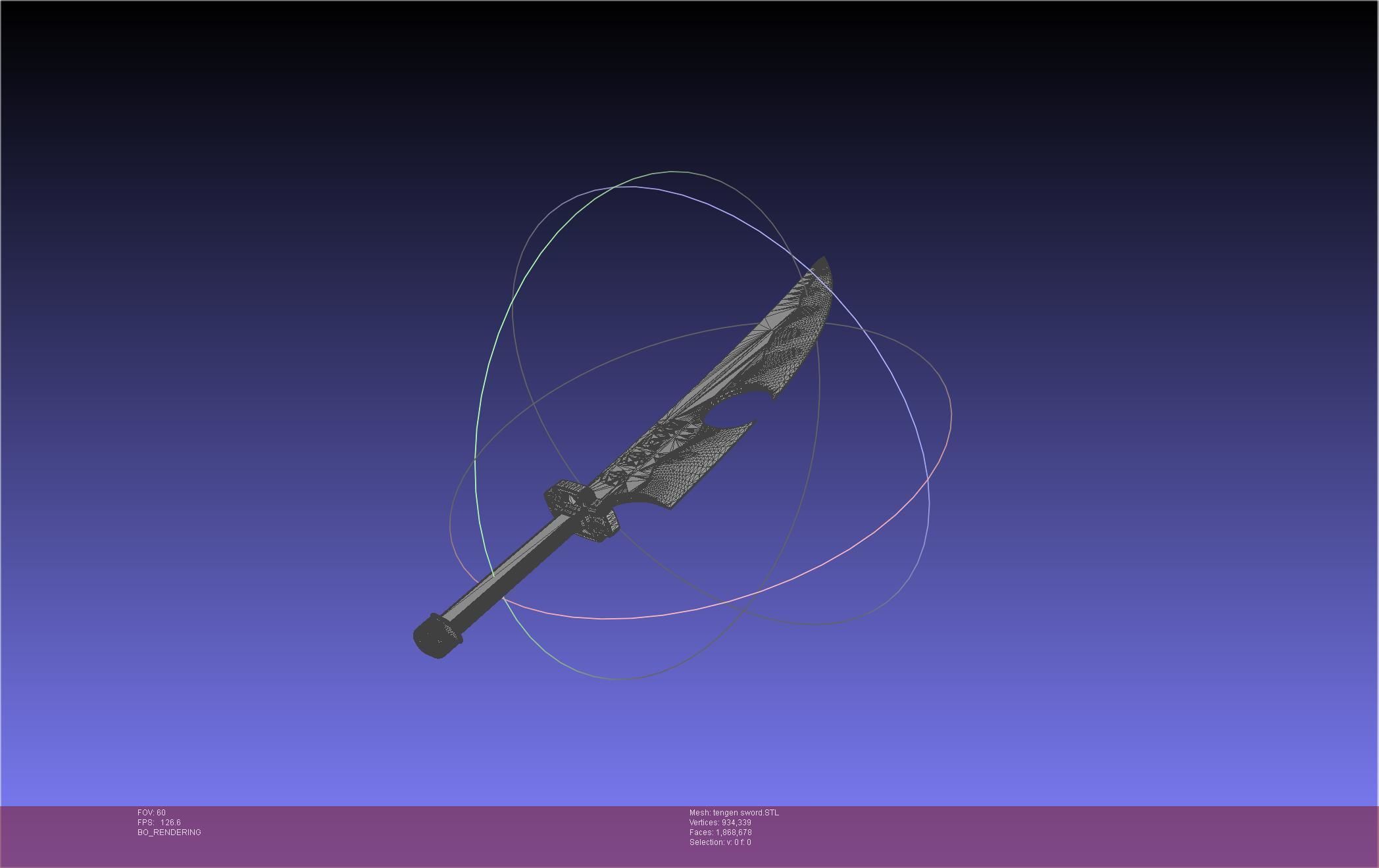 Demon Slayer Uzui Tengen Sword 3D print model_31