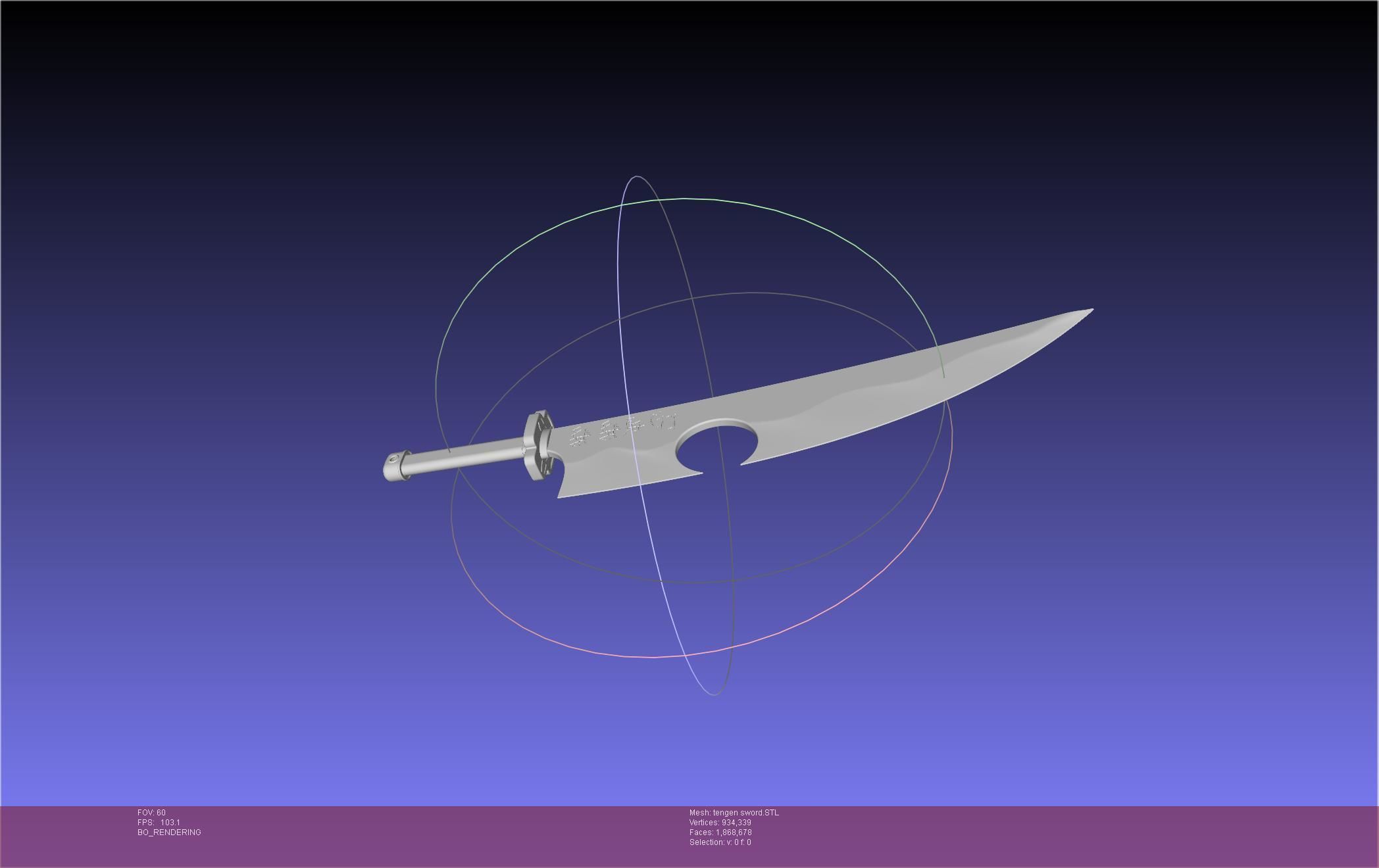 Demon Slayer Uzui Tengen Sword 3D print model_7