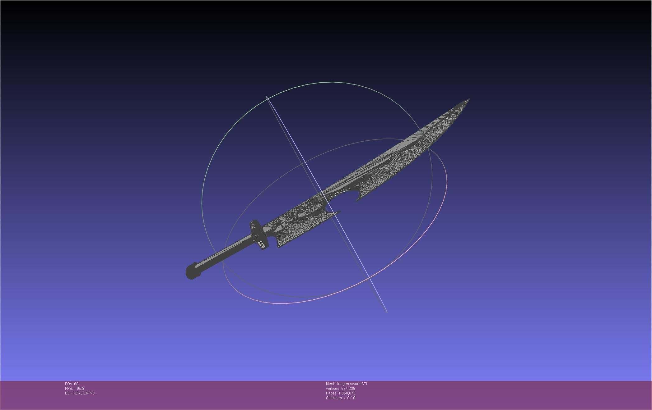 Demon Slayer Uzui Tengen Sword 3D print model_26