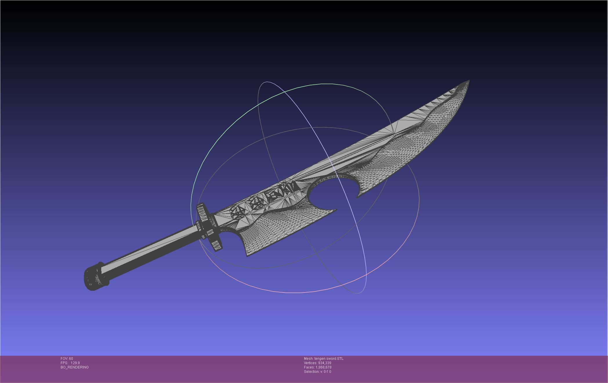 Demon Slayer Uzui Tengen Sword 3D print model_71
