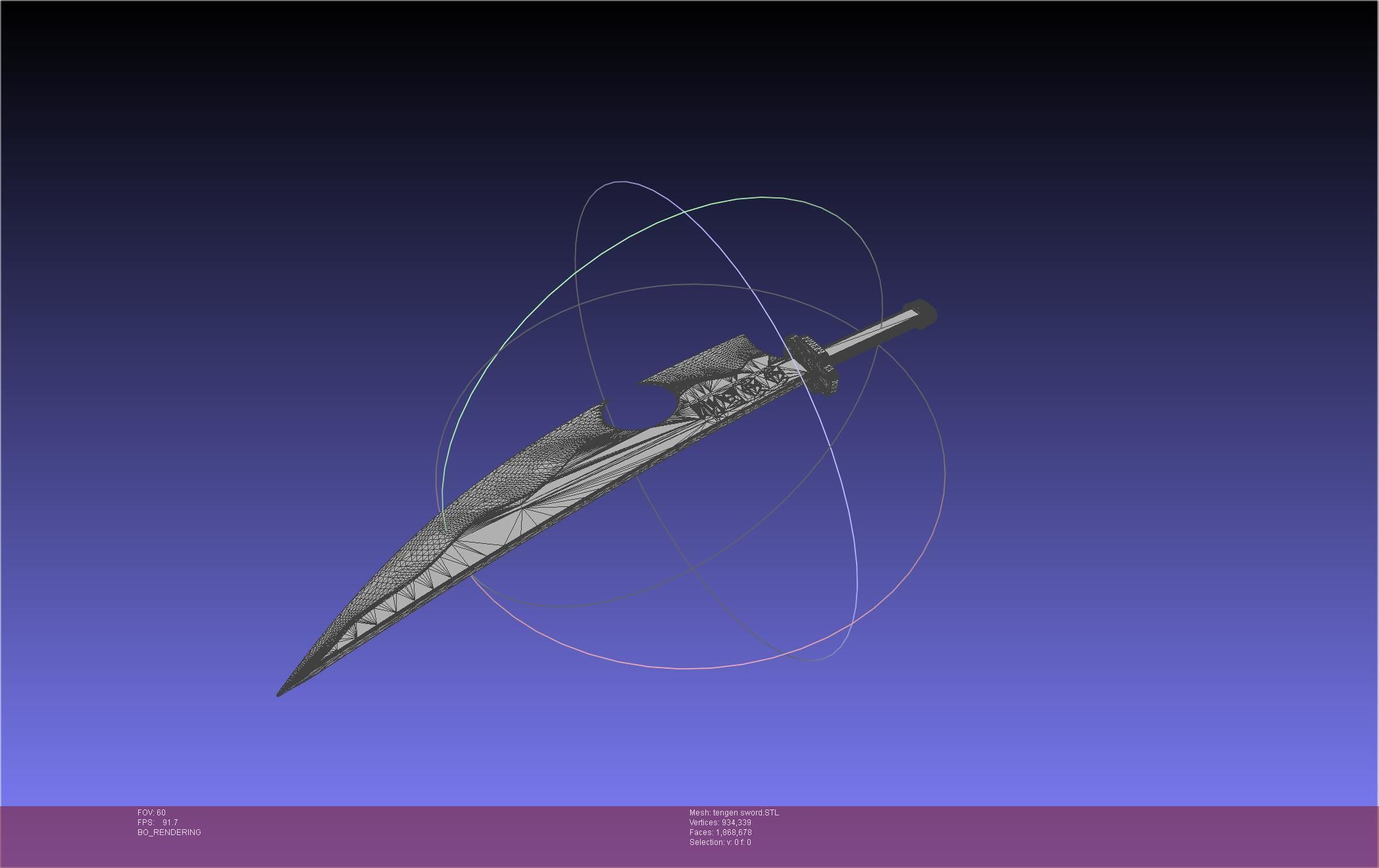 Demon Slayer Uzui Tengen Sword 3D print model_20