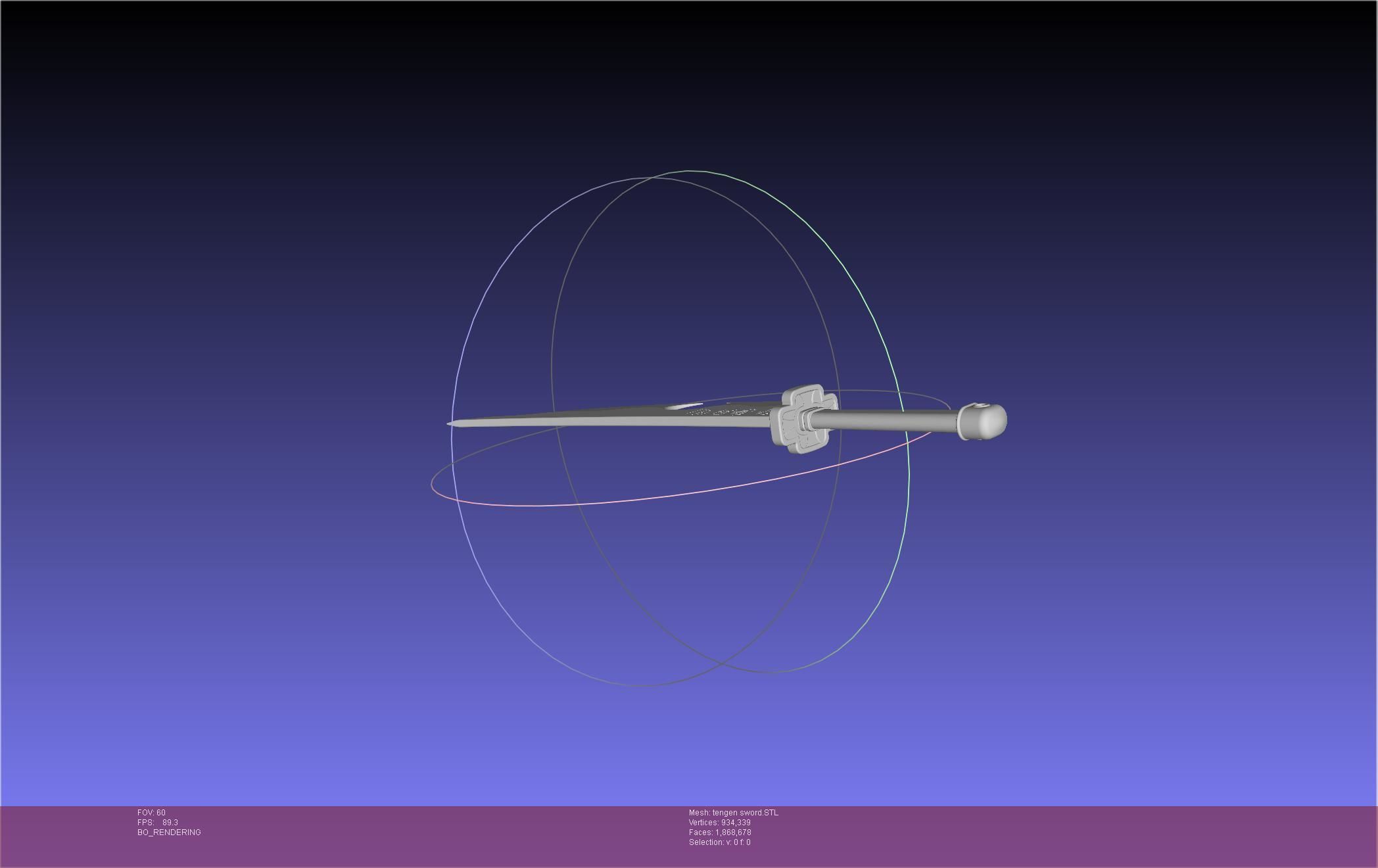 Demon Slayer Uzui Tengen Sword 3D print model_15