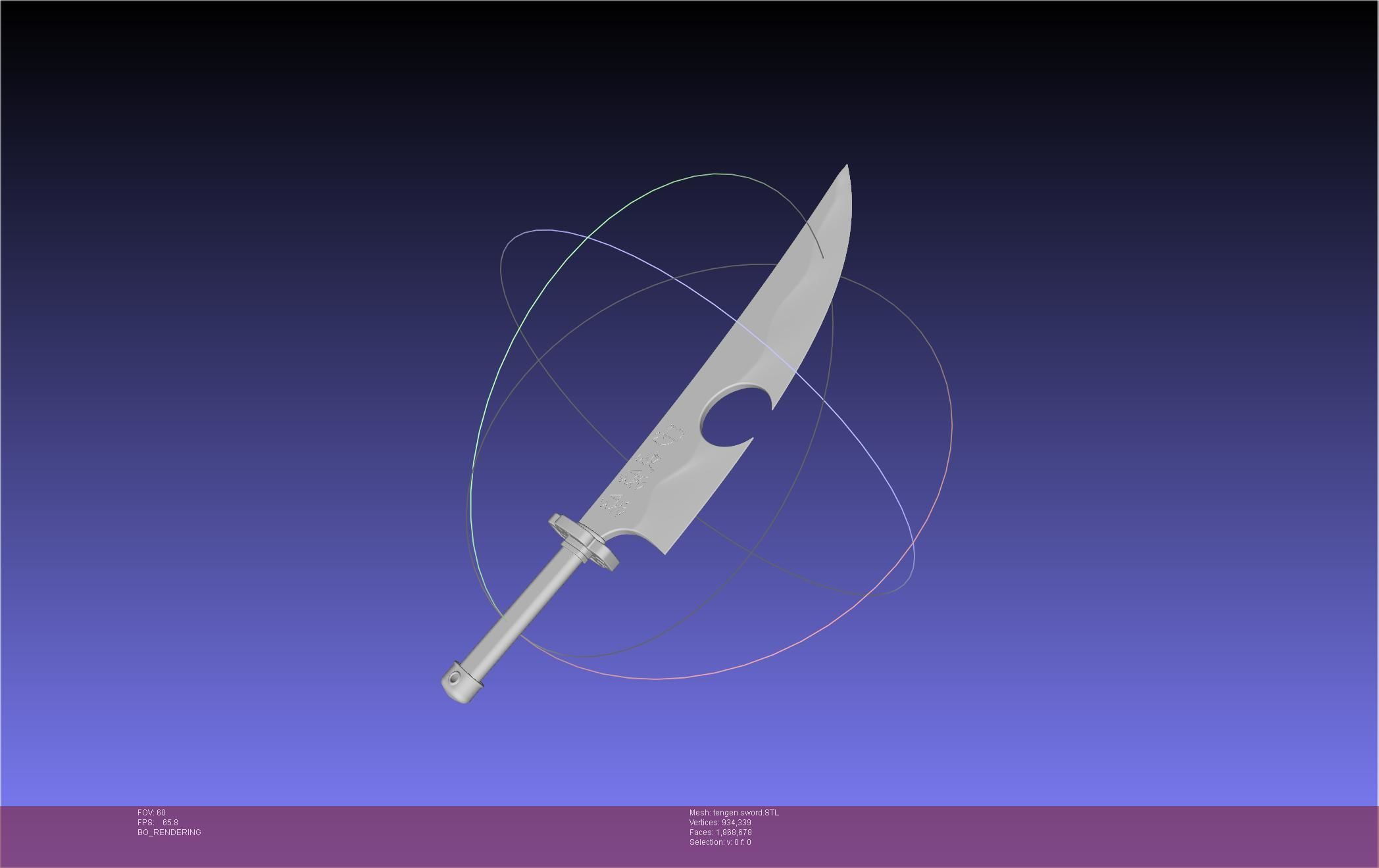 Demon Slayer Uzui Tengen Sword 3D print model_1