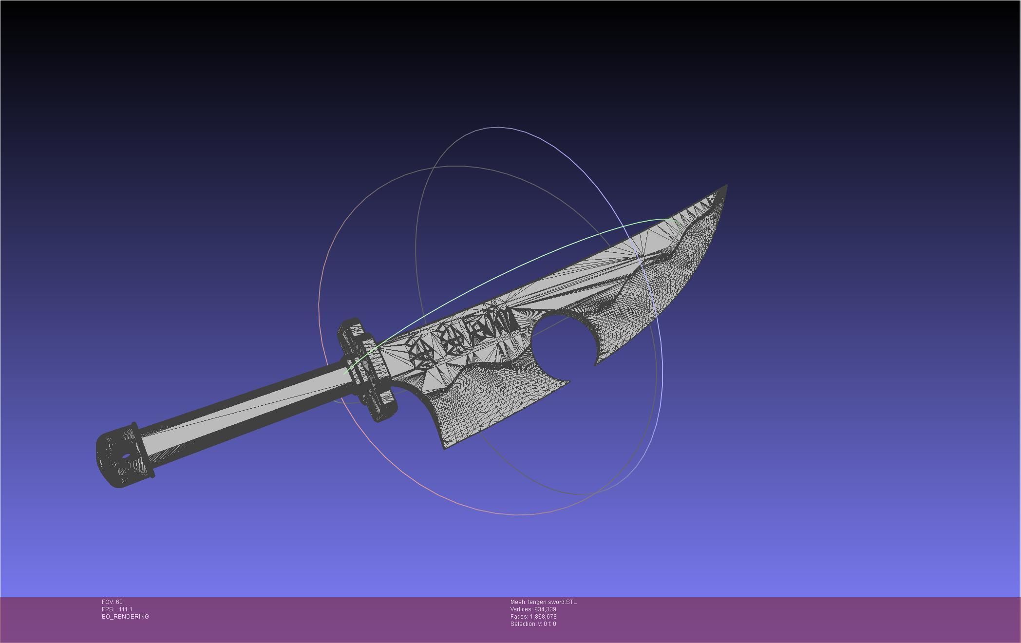Demon Slayer Uzui Tengen Sword 3D print model_33