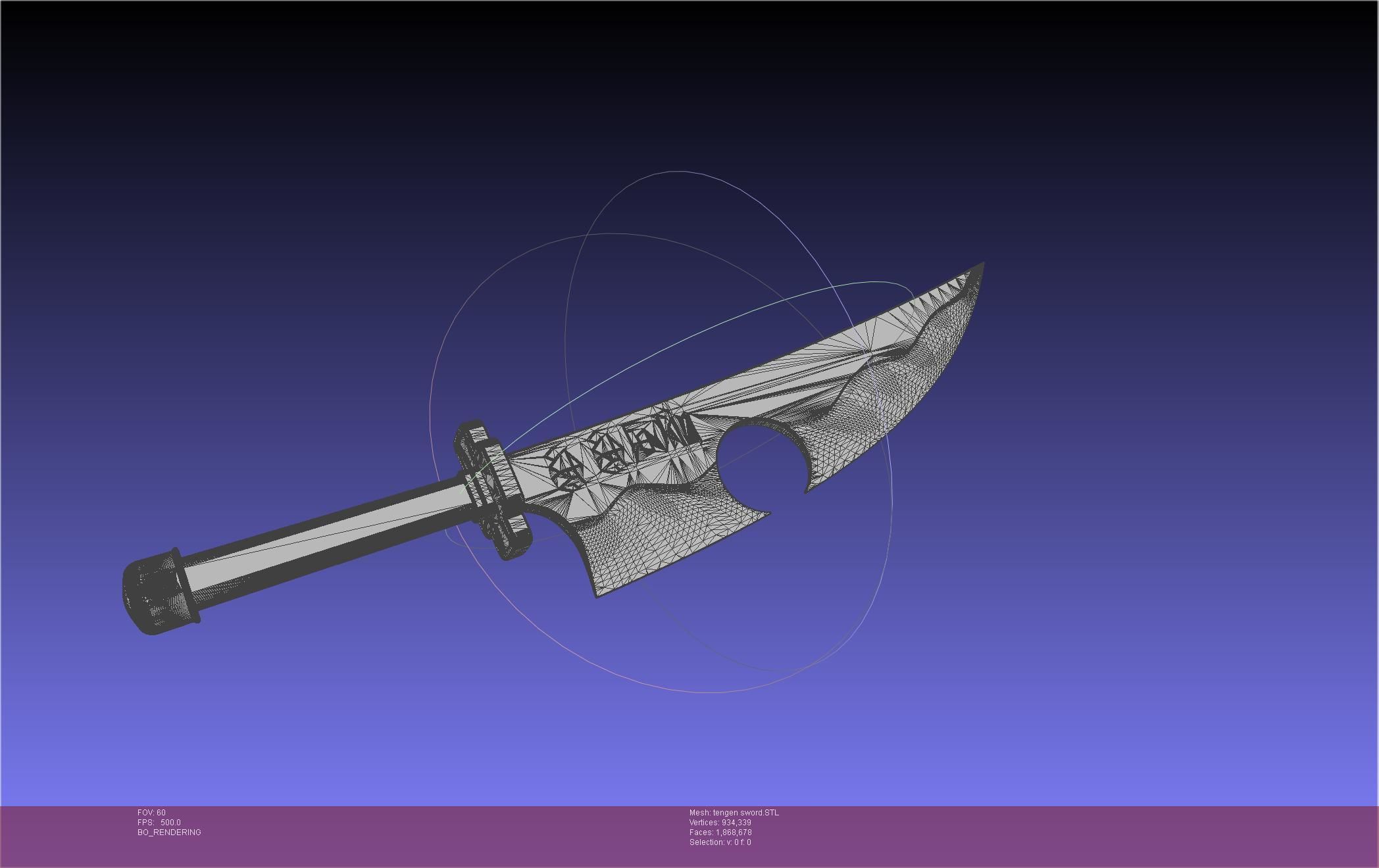 Demon Slayer Uzui Tengen Sword 3D print model_38