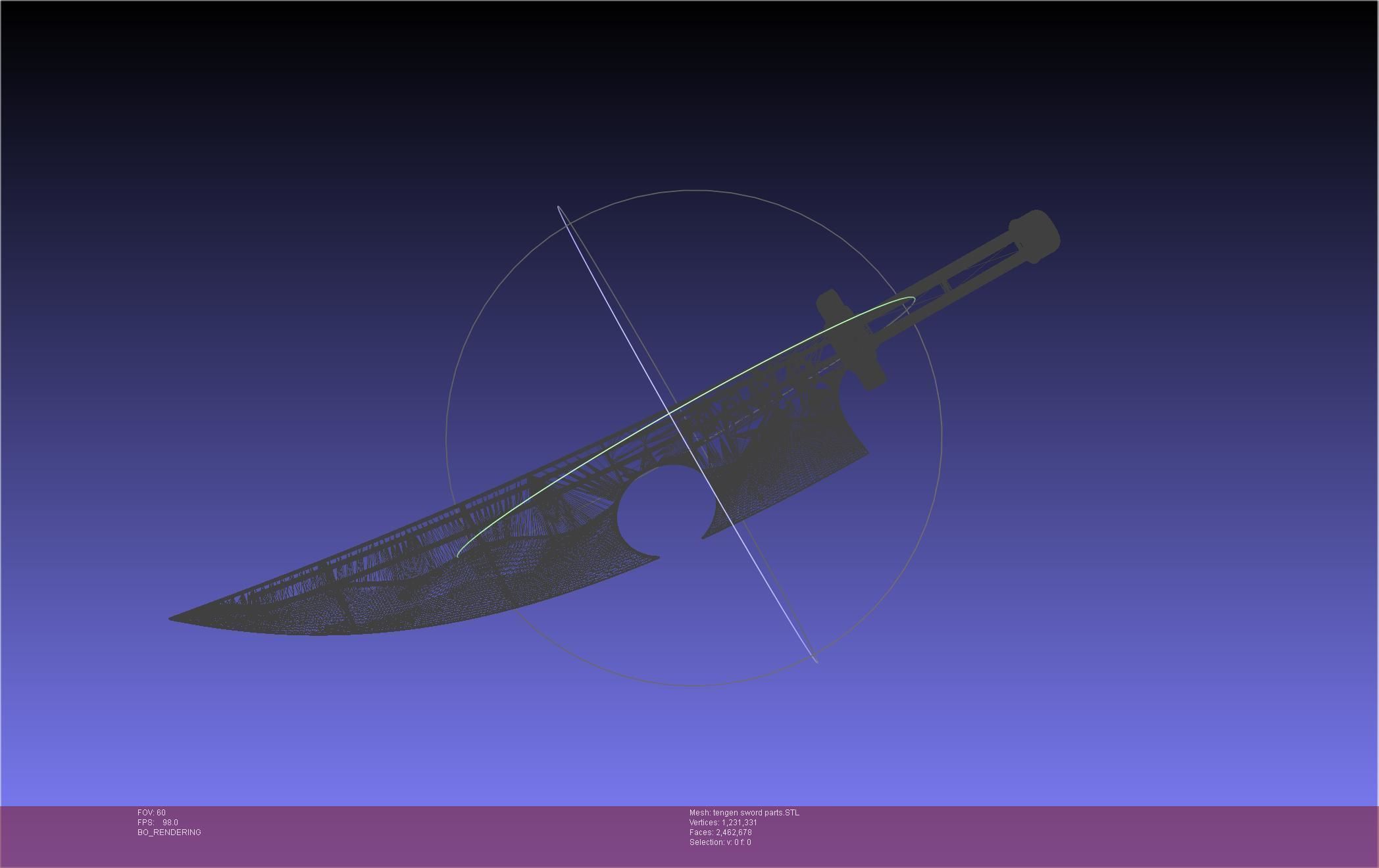 Demon Slayer Uzui Tengen Sword 3D print model_120