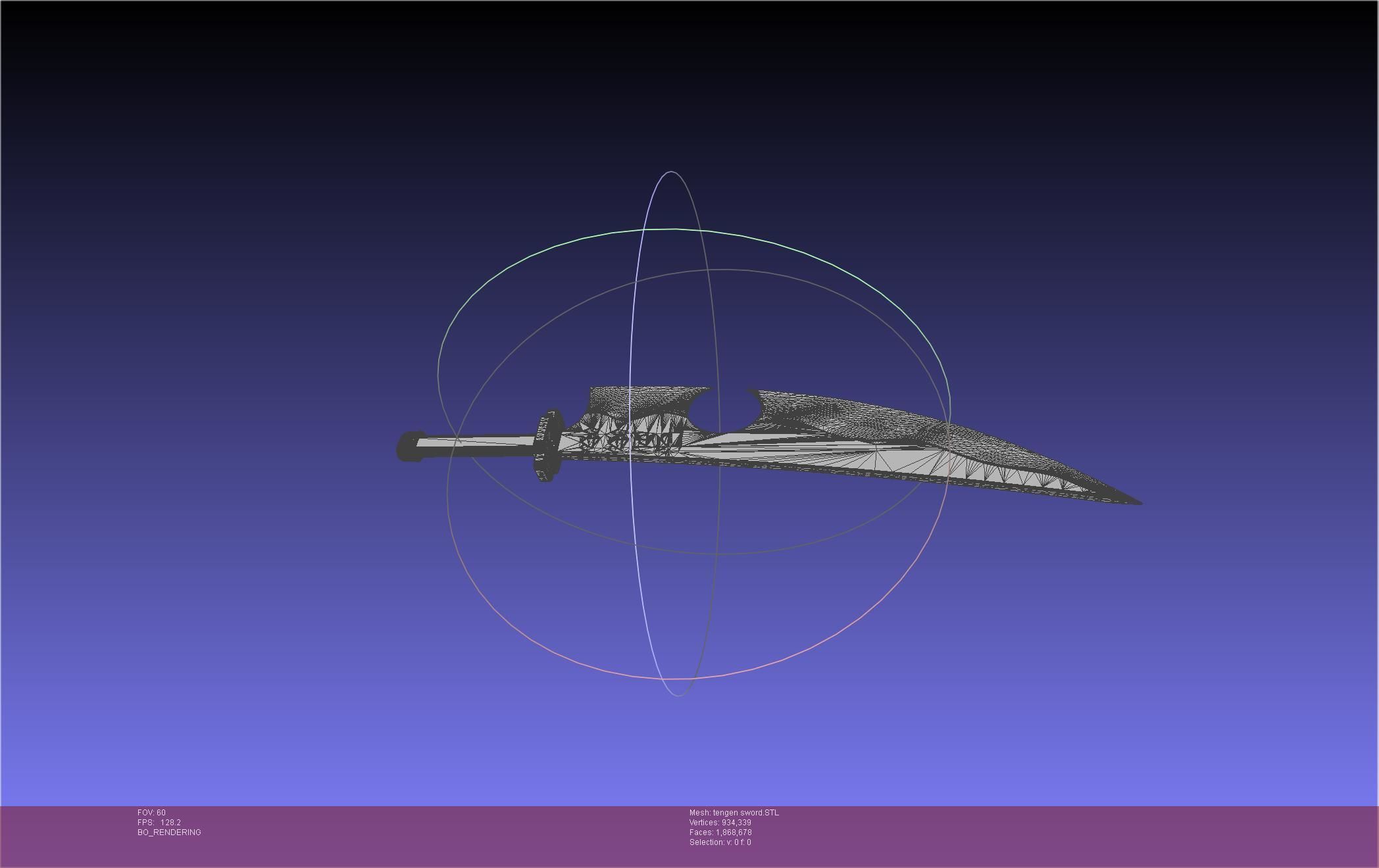 Demon Slayer Uzui Tengen Sword 3D print model_35