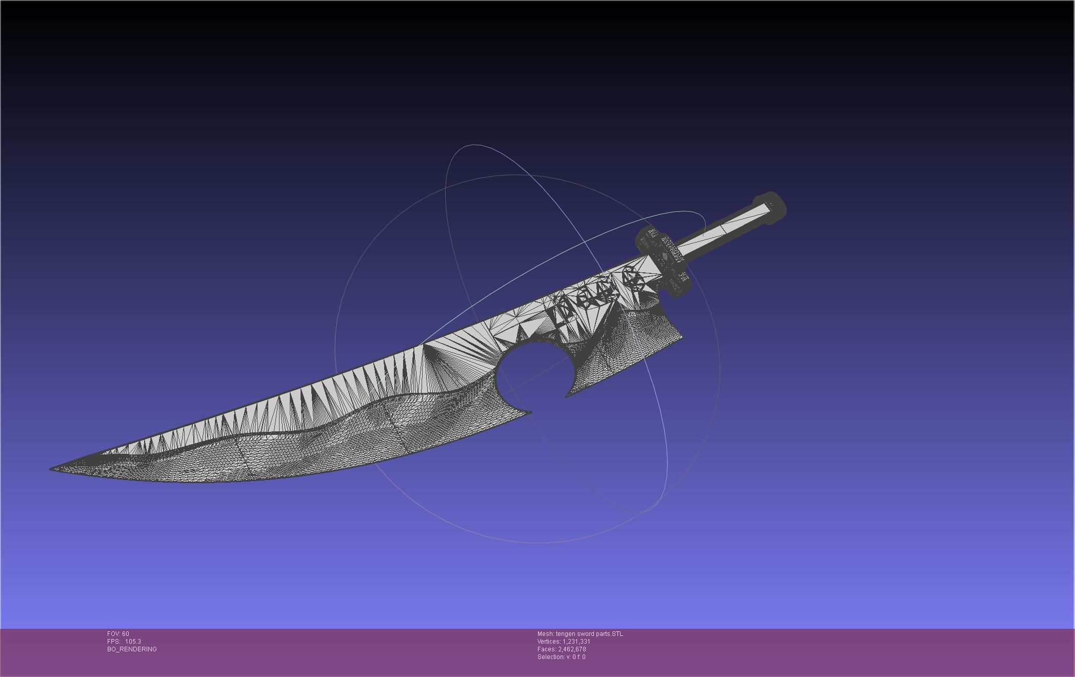 Demon Slayer Uzui Tengen Sword 3D print model_122