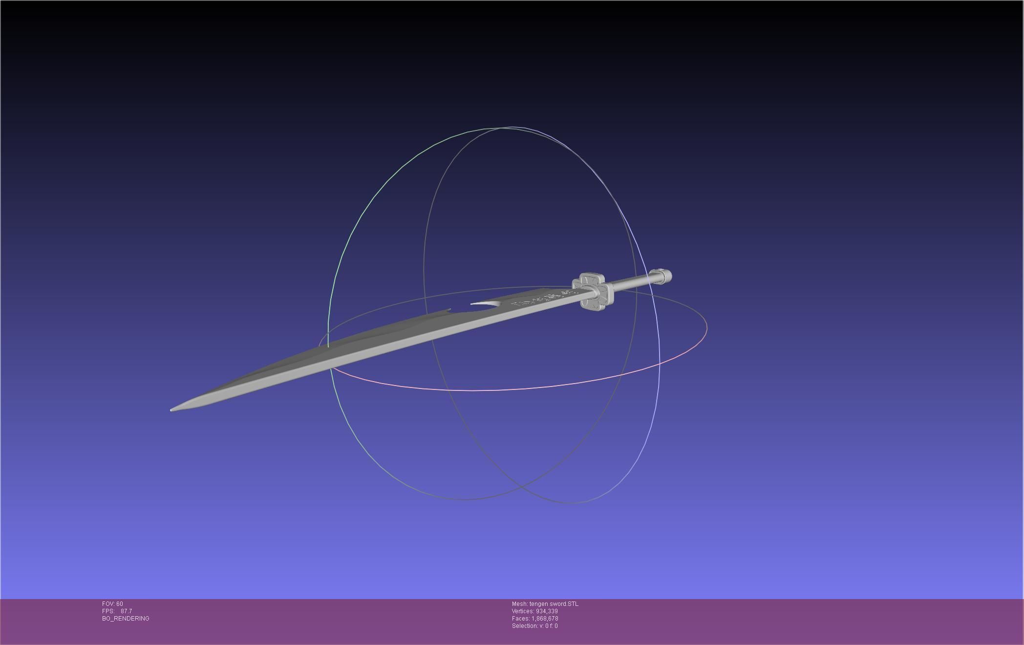 Demon Slayer Uzui Tengen Sword 3D print model_23